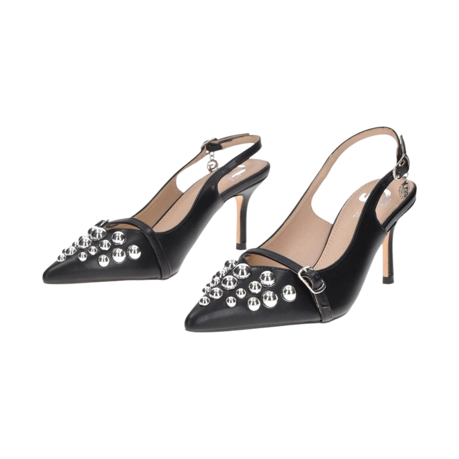 Gold&Gold Chanelle Nera con Borchie Argento t.7 da Donna