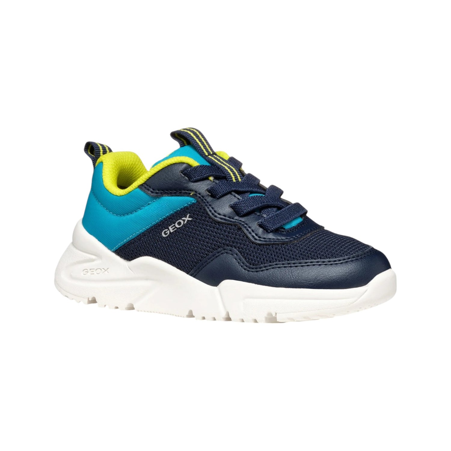 Geox Sneakers Blu Turchese con Lacci Elasticizzati da Bambino