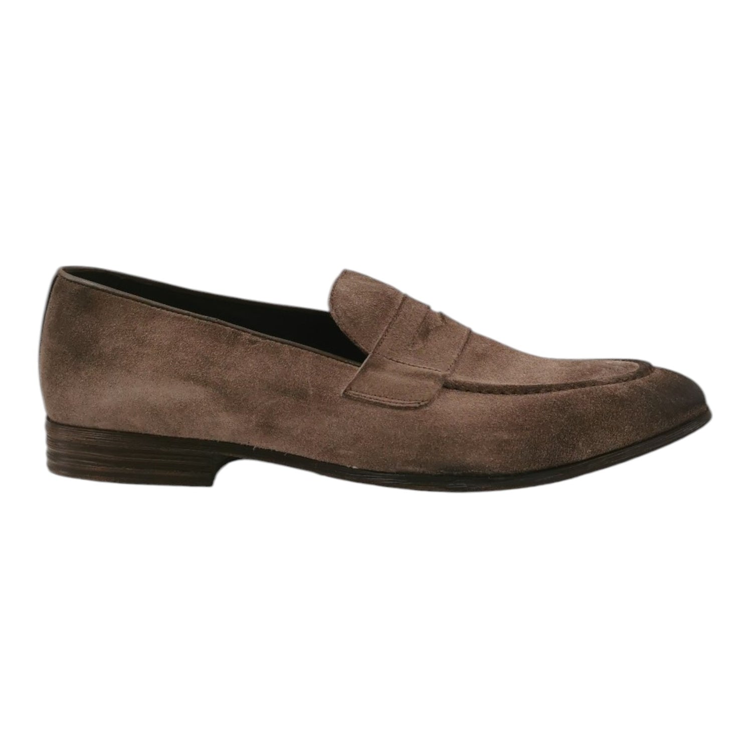 Exton Mocassino Uomo in Camoscio Beige Effetto Used
