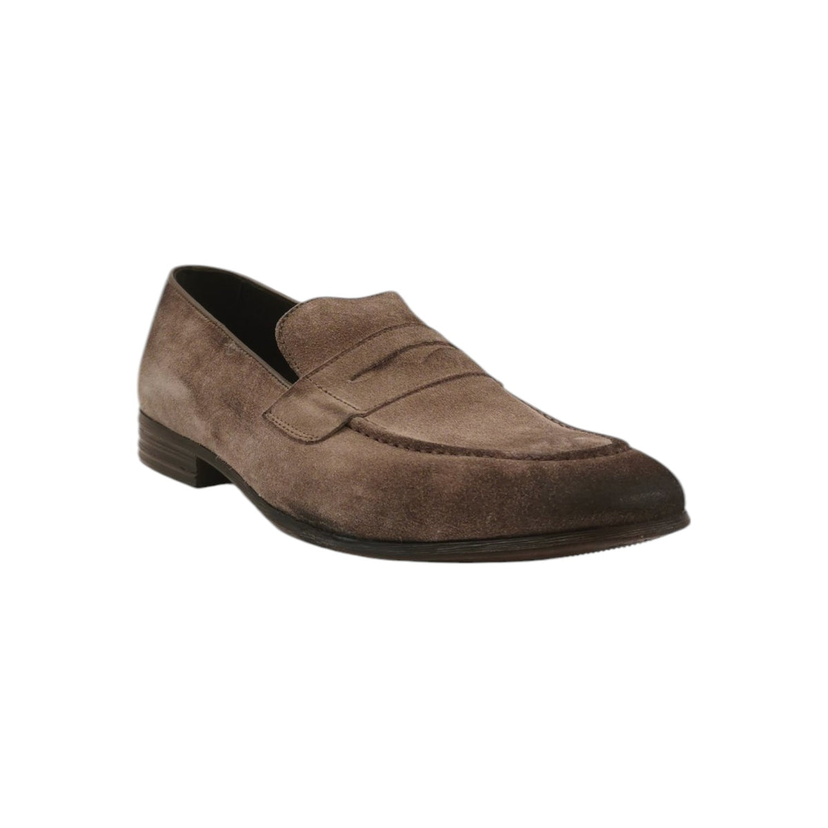 Exton Mocassino Uomo in Camoscio Beige Effetto Used