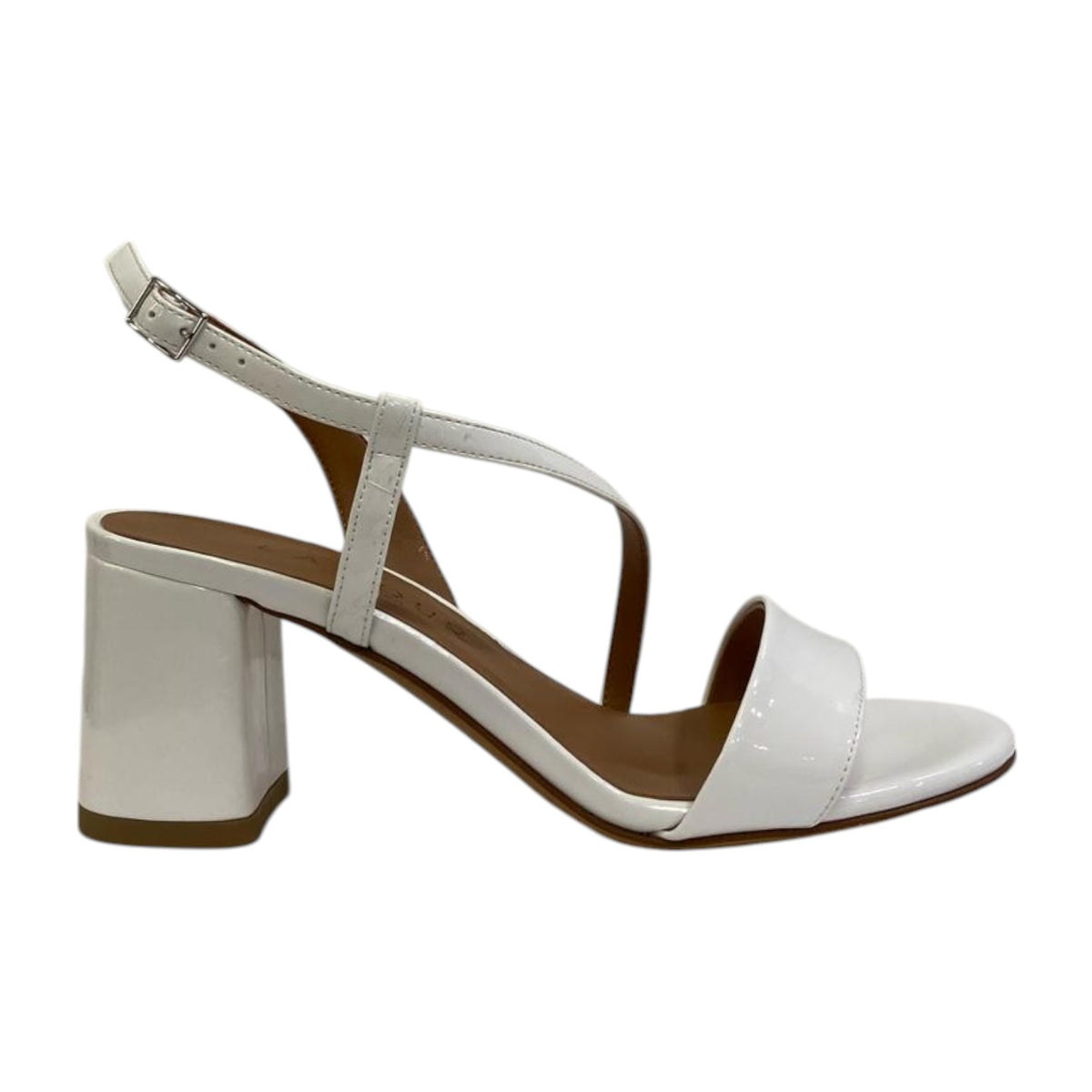 L'amour by Albano Sandalo Bianco in Vernice t.7 da Donna