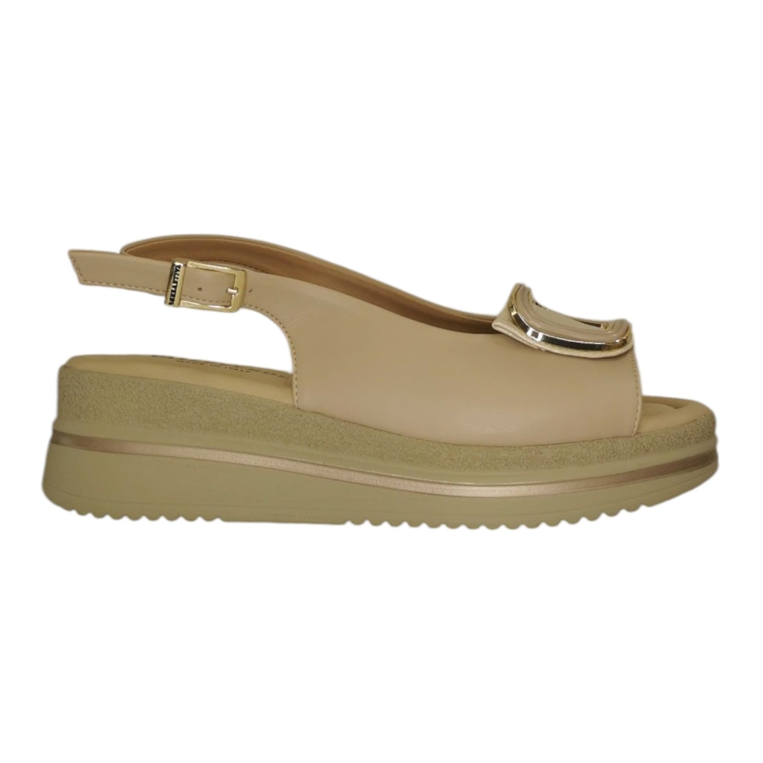 Valleverde Sandalo Sabbia con Accessorio da Donna