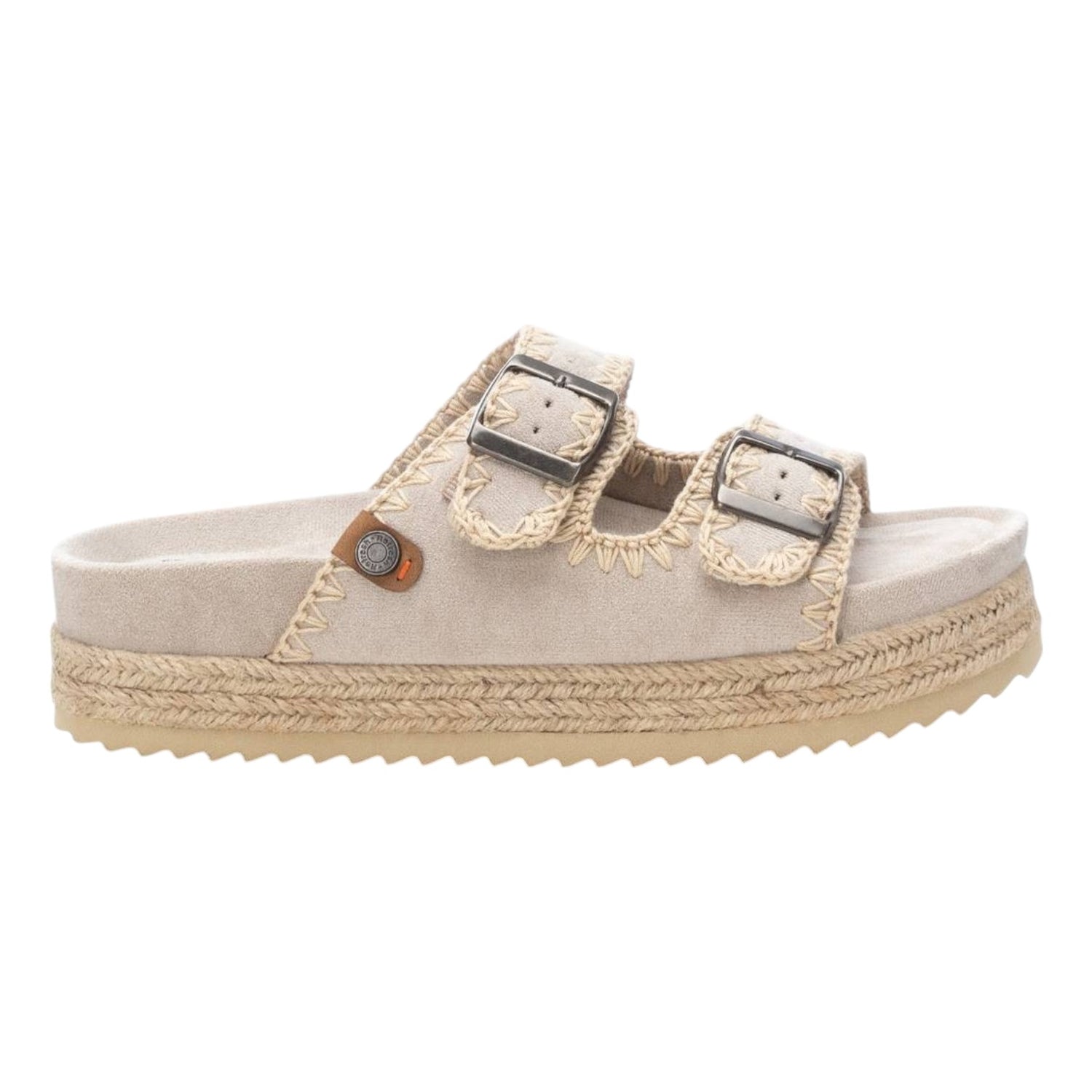 Refresh Ciabatta Platform Ghiaccio con Doppia Fibbia da Donna