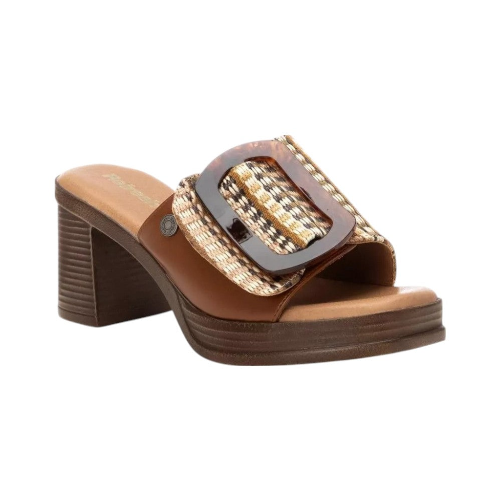 Refresh Scalzato Camel con Maxi Fibbia t.7 da Donna