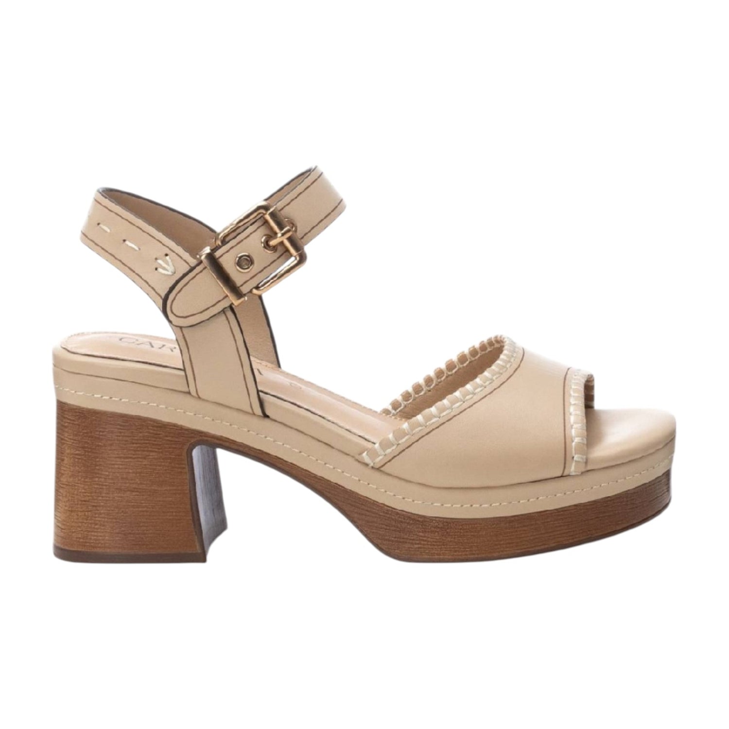 Carmela Sandalo Beige con Plateau t.7 da Donna