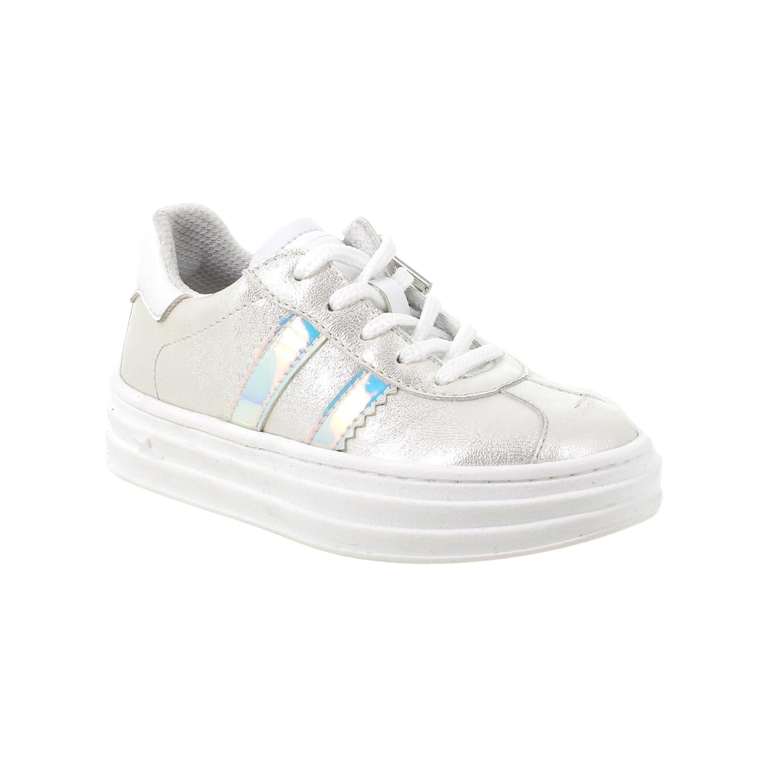 Primigi Sneakers Bianca con Dettaglio Laminato da Bambina