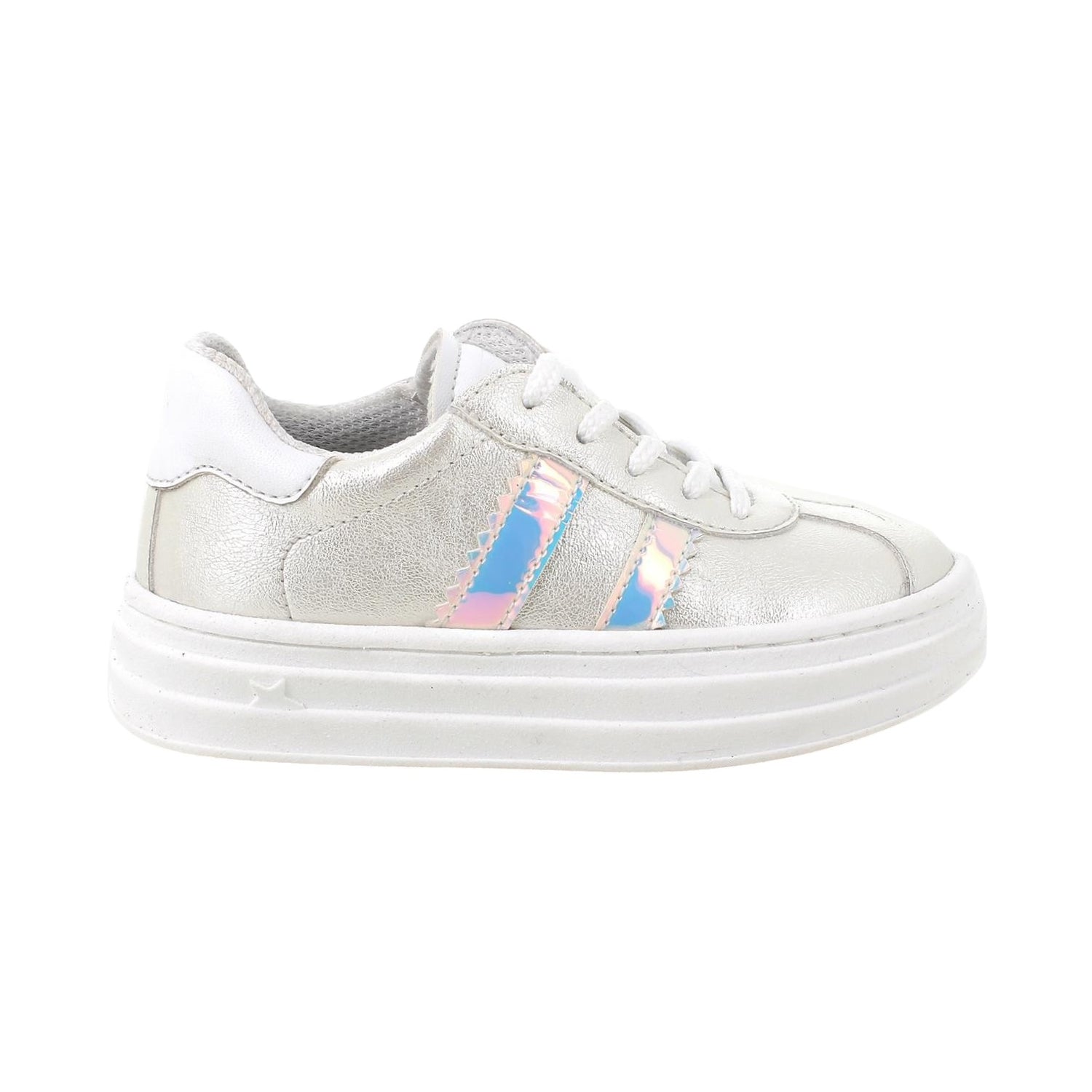 Primigi Sneakers Bianca con Dettaglio Laminato da Bambina