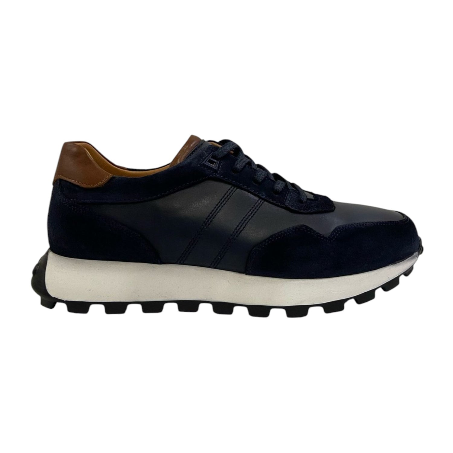 Dr.Jell's Sneakers Blu in Pelle da Uomo