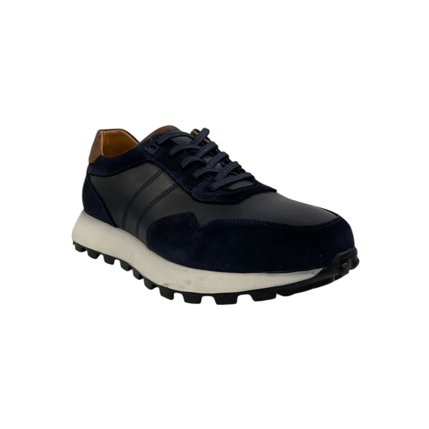 Dr.Jell's Sneakers Blu in Pelle da Uomo