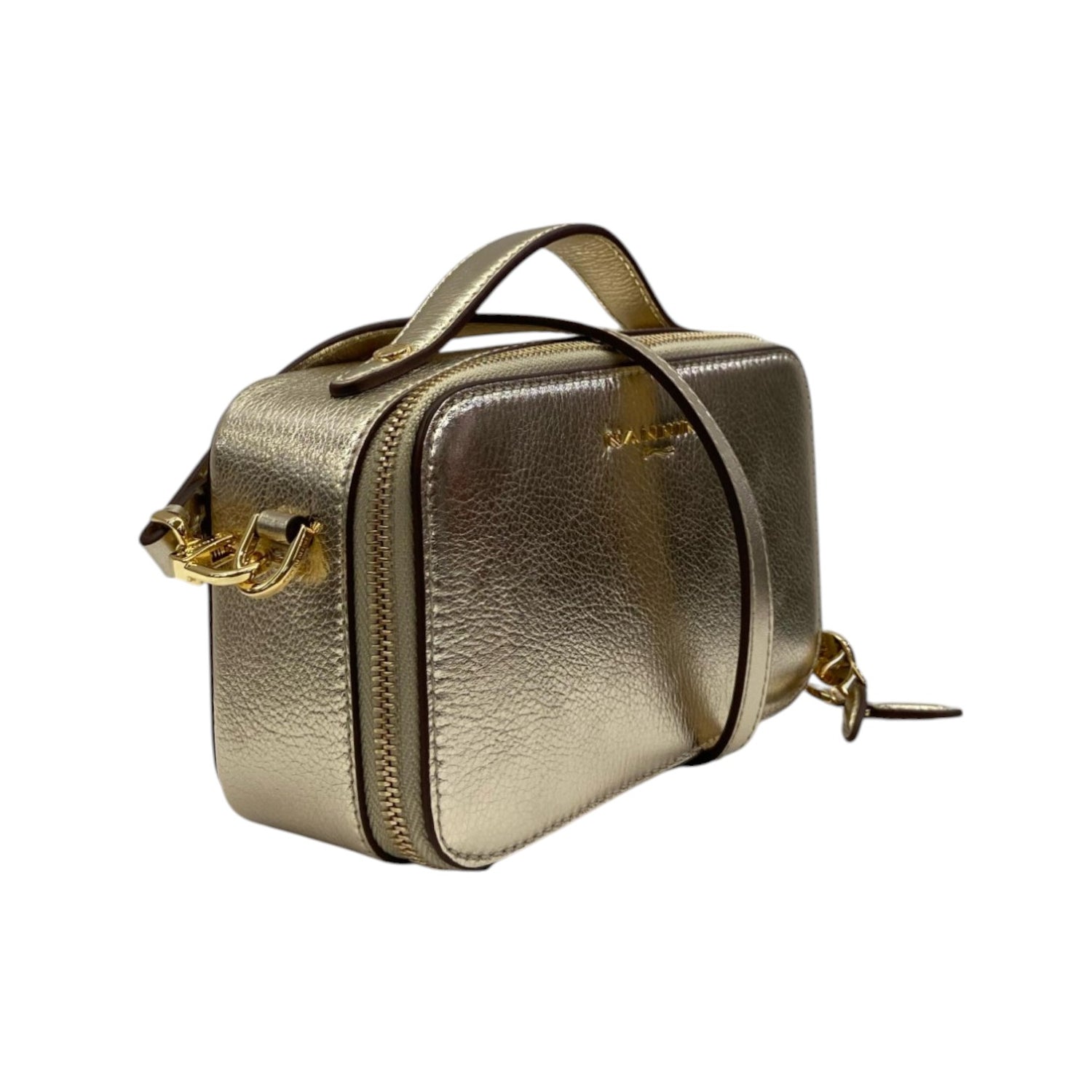 Nannini Firenze Borsa a Mano Keira Donna in Pelle Oro con Tracolla