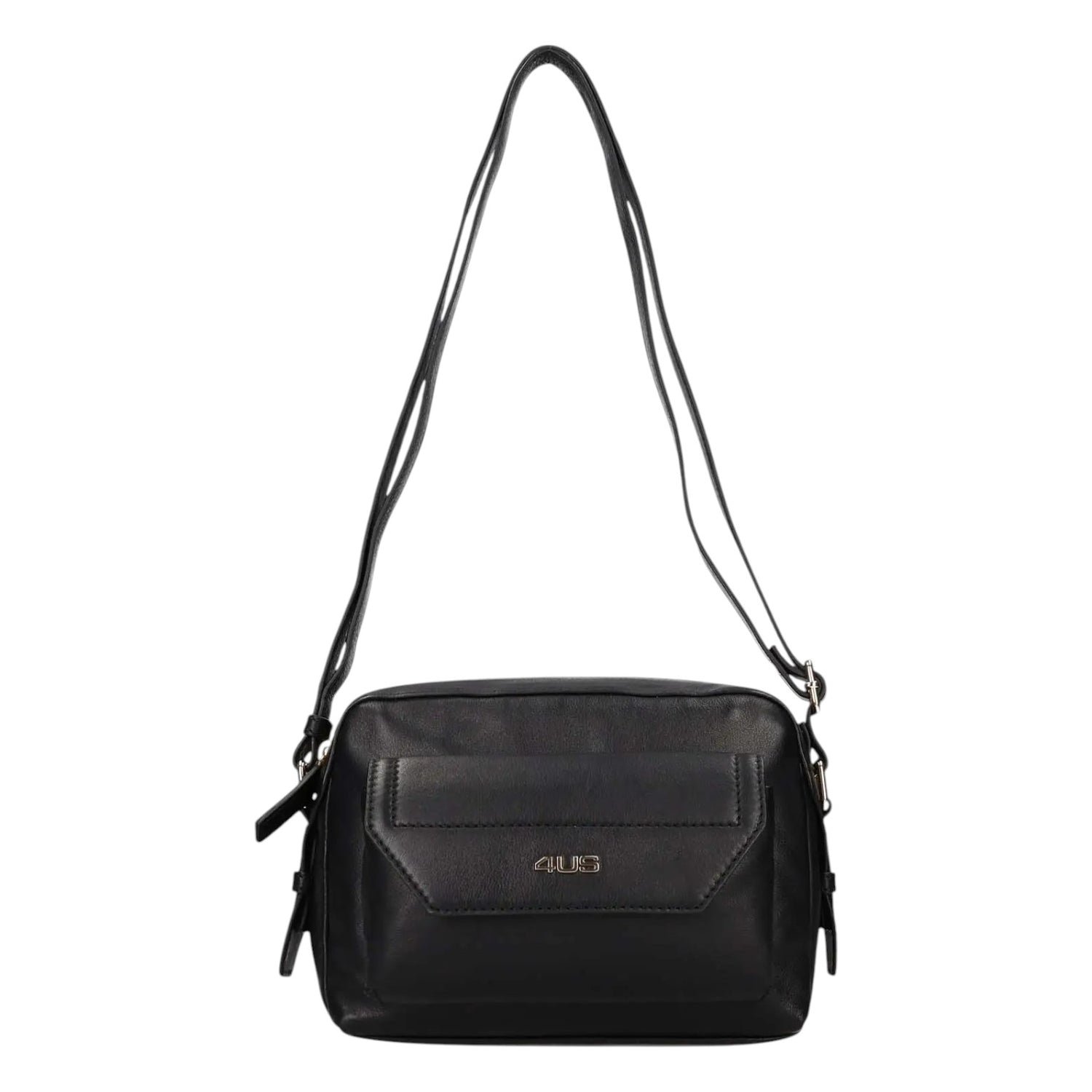 4US Tracolla Nera con Tasca Frontale da Donna