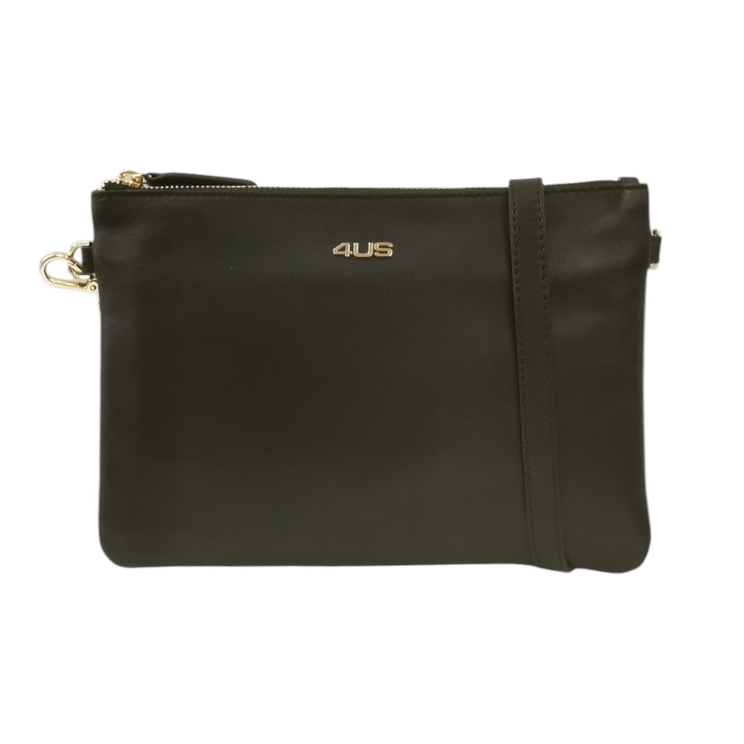 4US Pochette Nera con Tracolla da Donna