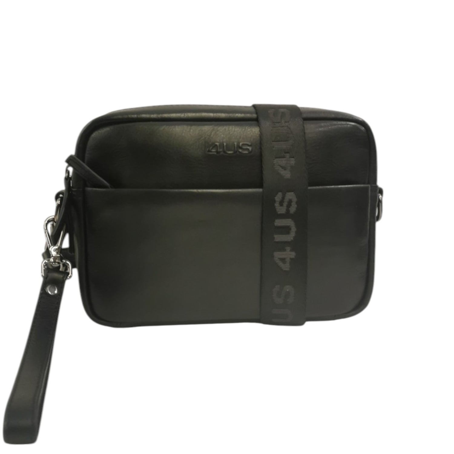 4US Pochette Nera con Polsino da Donna