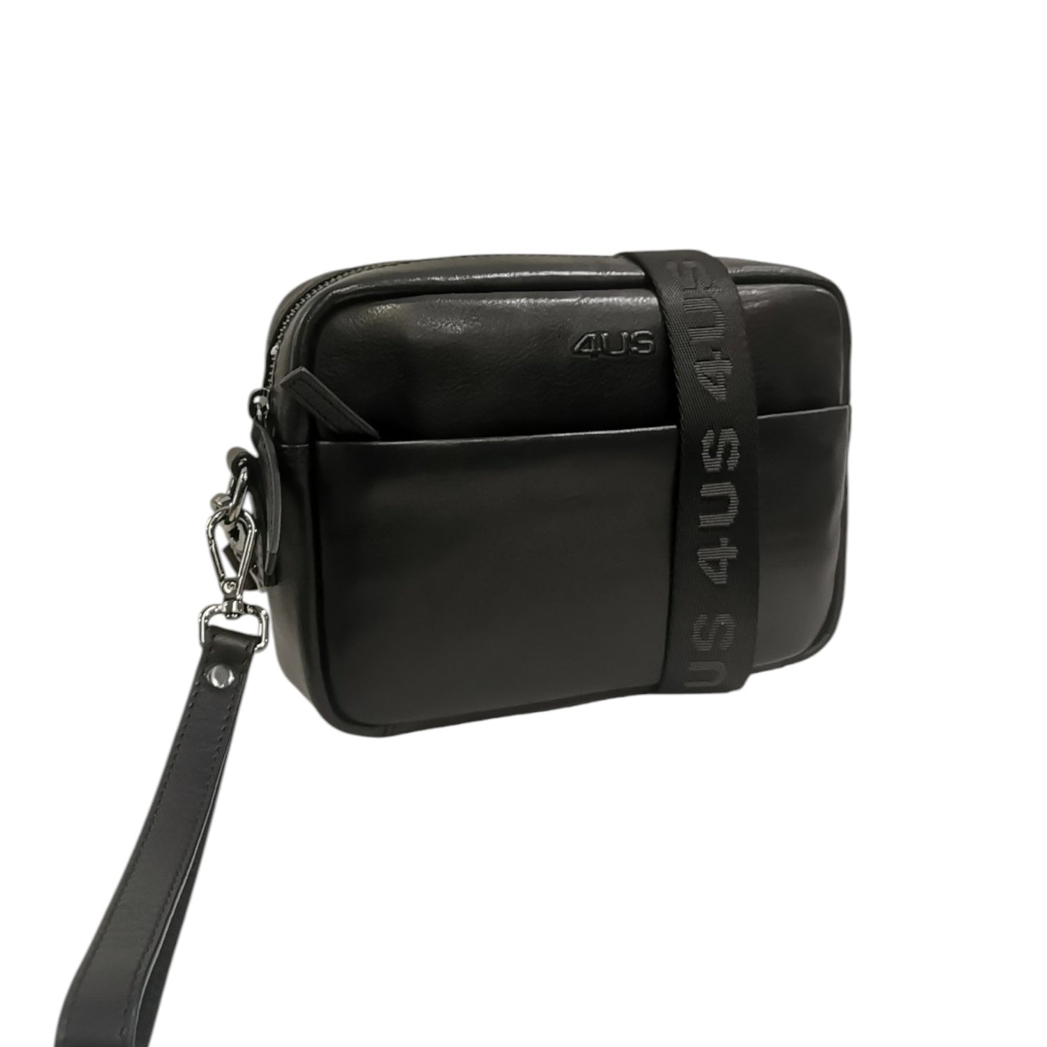 4US Pochette Nera con Polsino da Donna