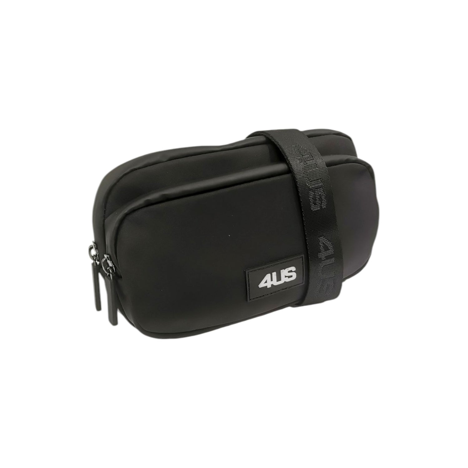 4US Marsupio Nero in Tessuto da Uomo