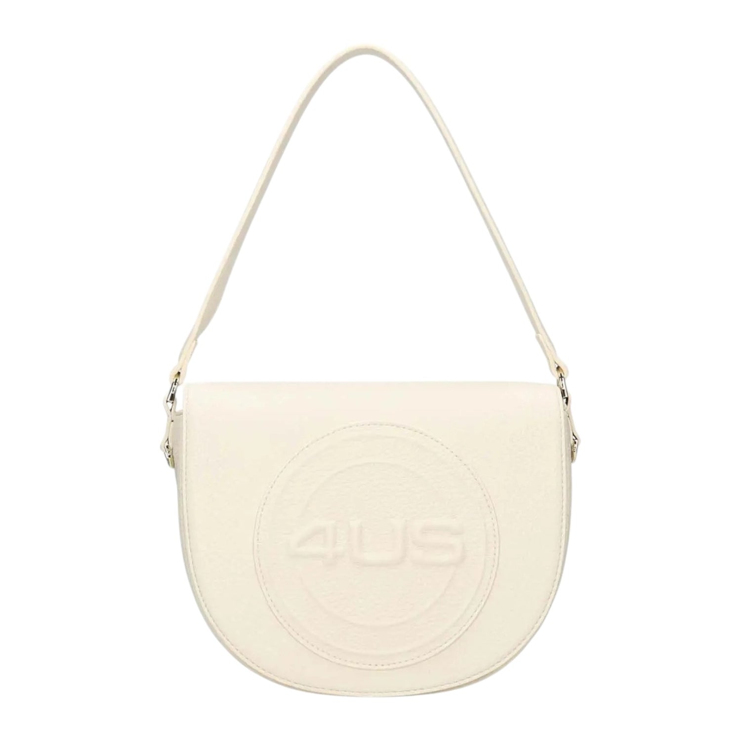 4US Borsa a Spalla Piccola Beige da Donna
