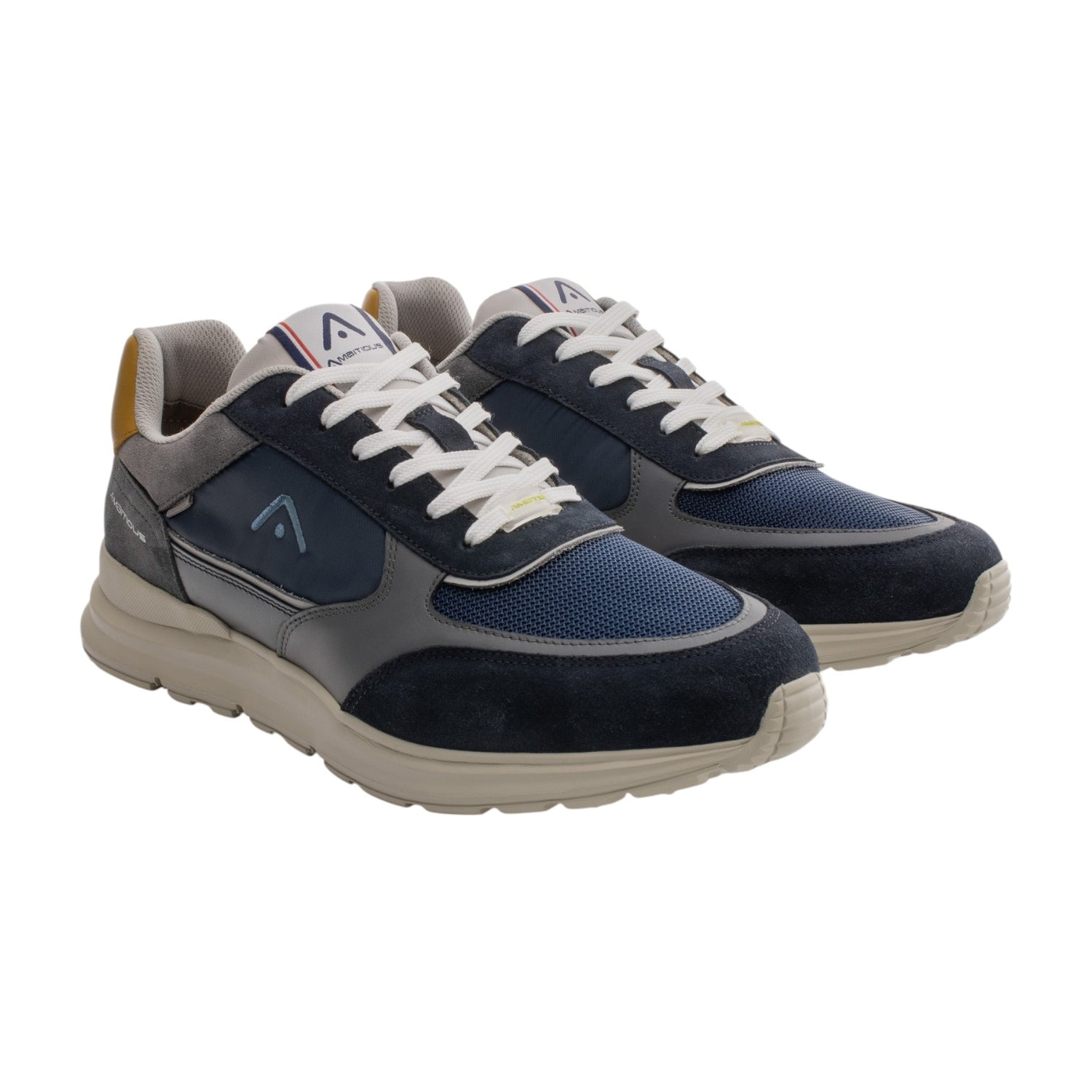 Ambitious Sneakers Blu in Pelle e Tessuto da Uomo