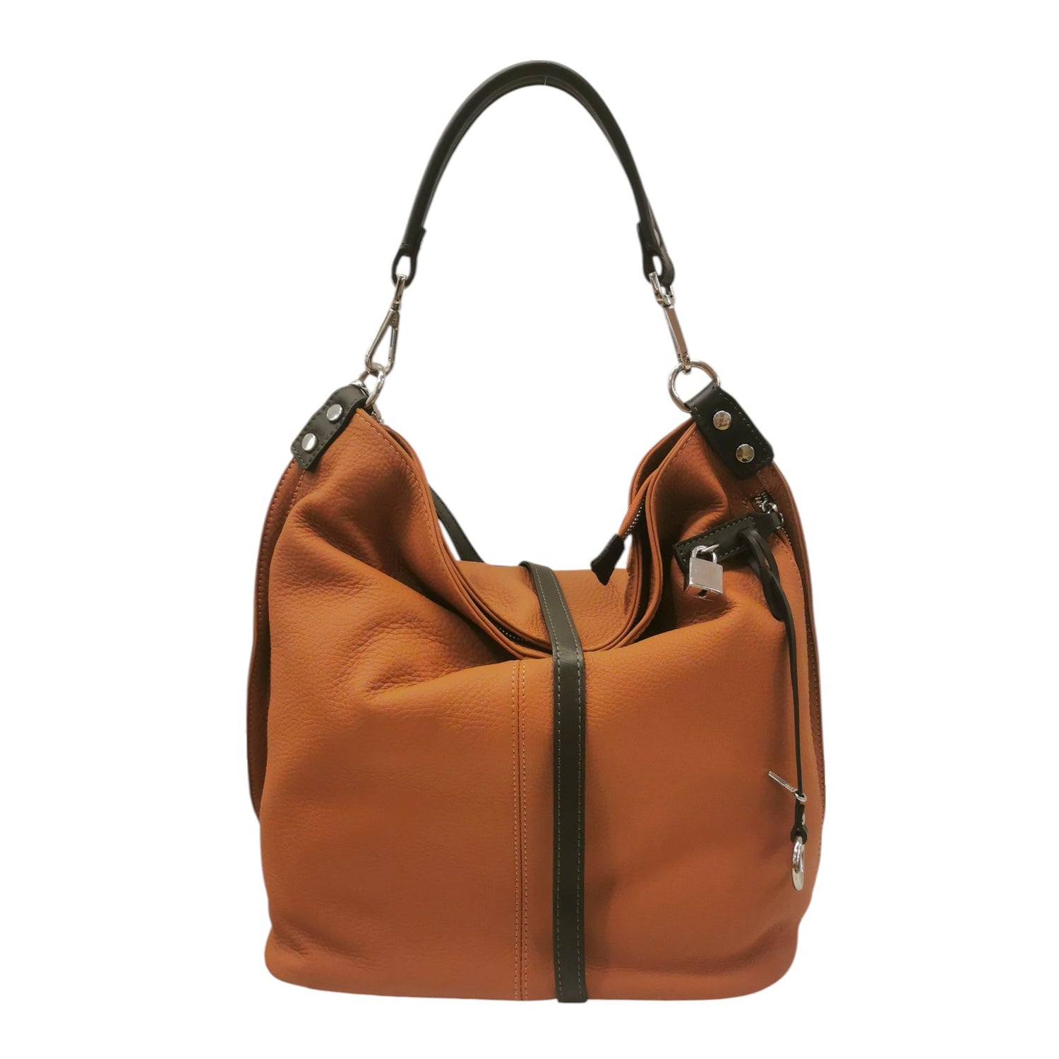 The Trend Borsa a Spalla Donna in Pelle Cuoio con Tracolla