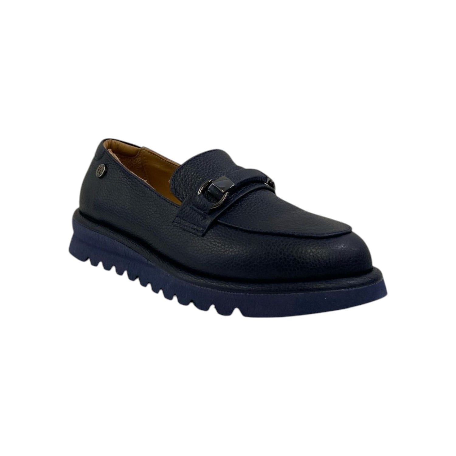 Melluso Mocassino Donna in Pelle Oceano con Morsetto