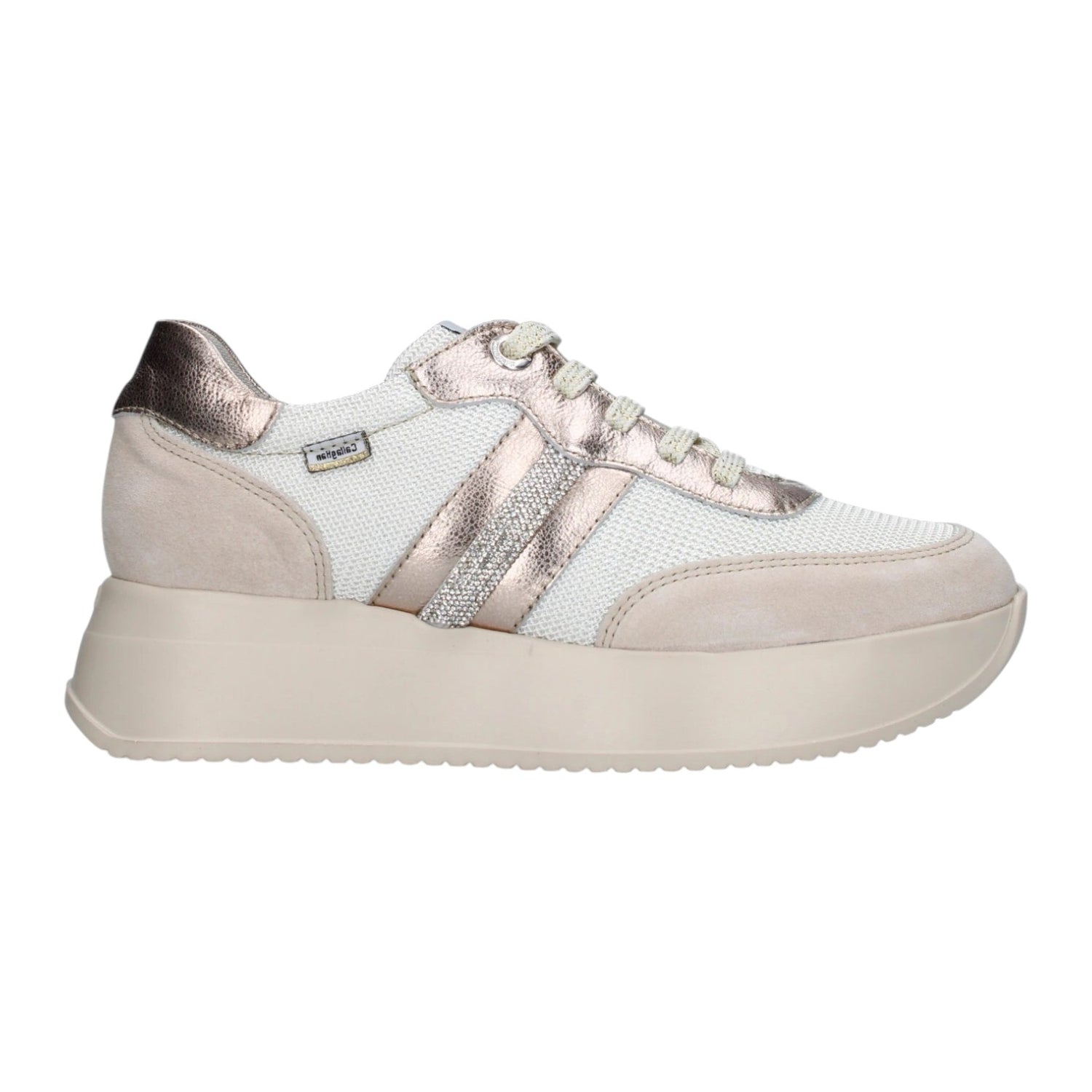 Callaghan Sneakers Bianca Pesca con Strass da Donna