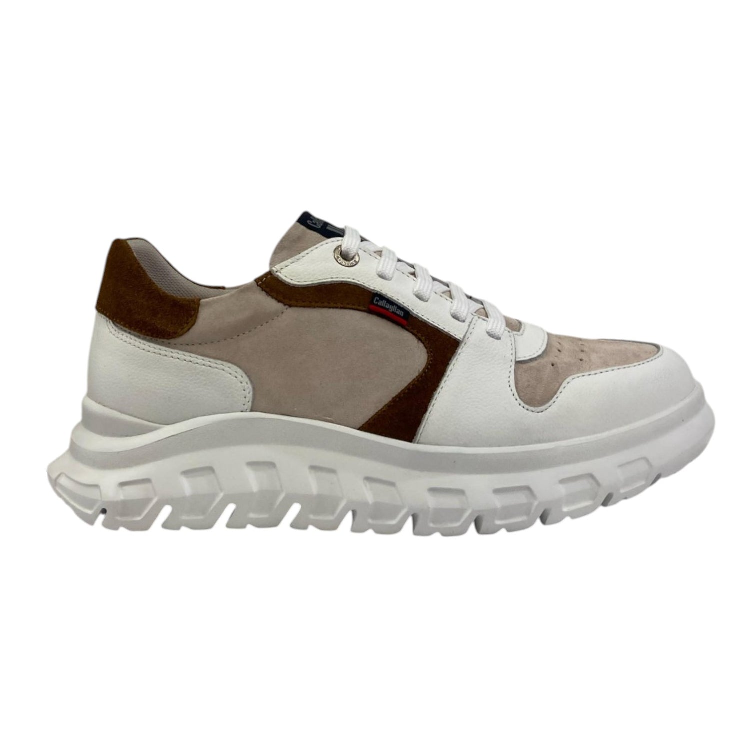 Callaghan Sneakers Avorio Cuoio in Pelle e Camoscio da Uomo