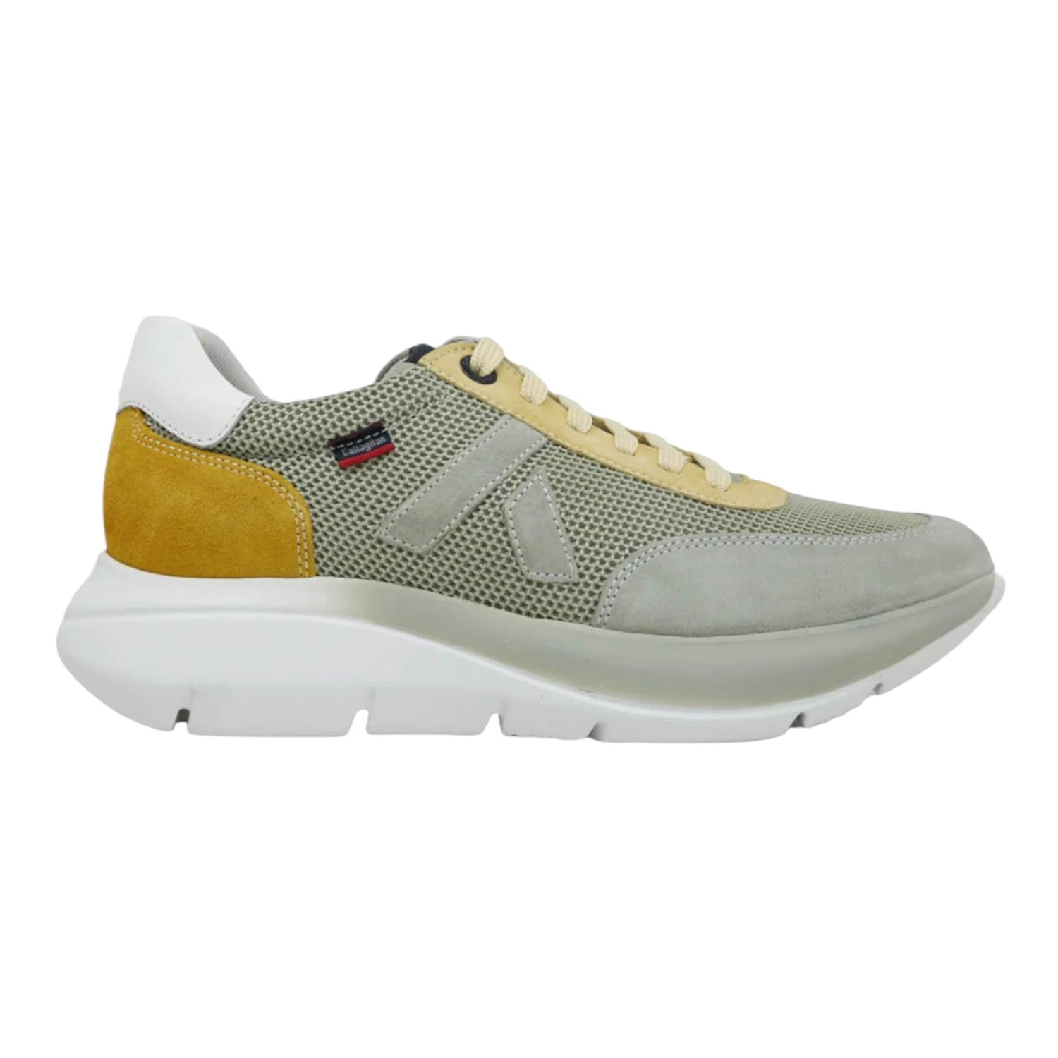 Callaghan Sneakers Oliva in Camoscio da Uomo