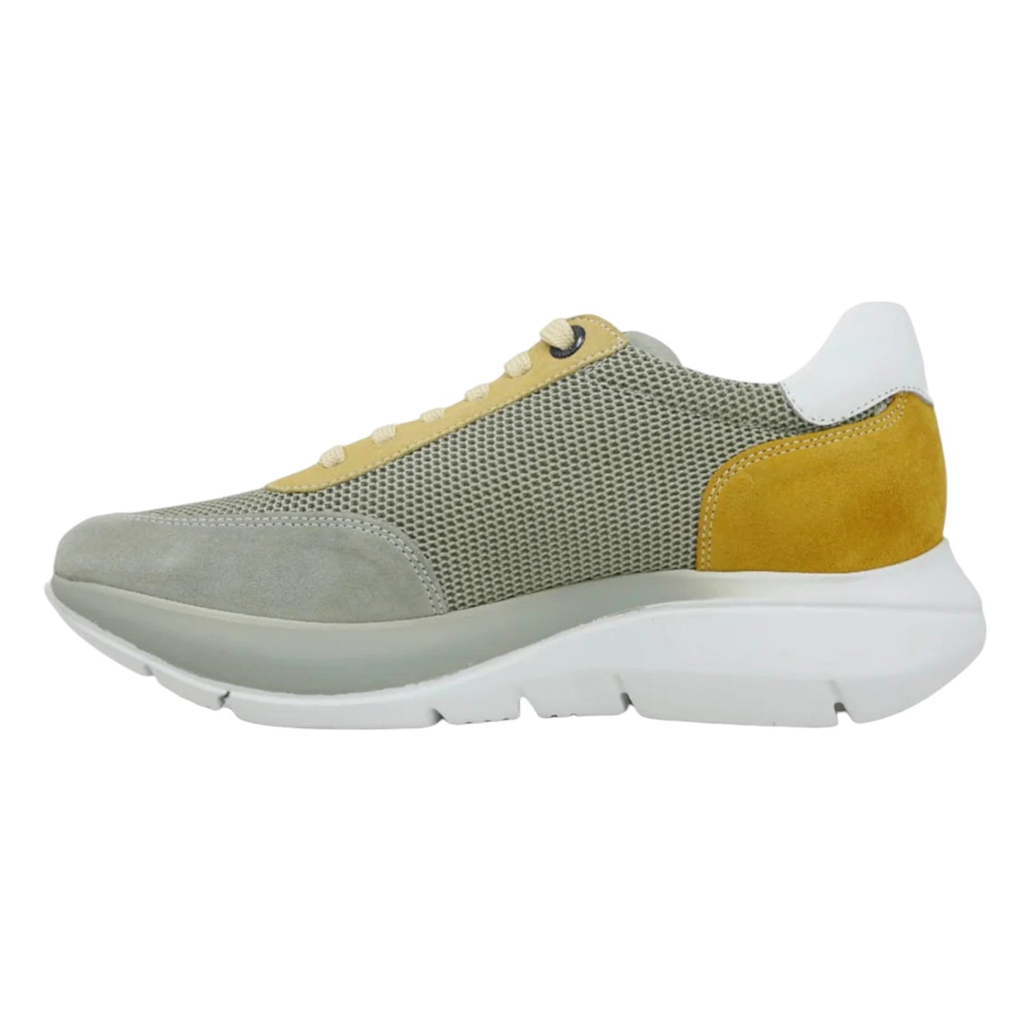 Callaghan Sneakers Oliva in Camoscio da Uomo