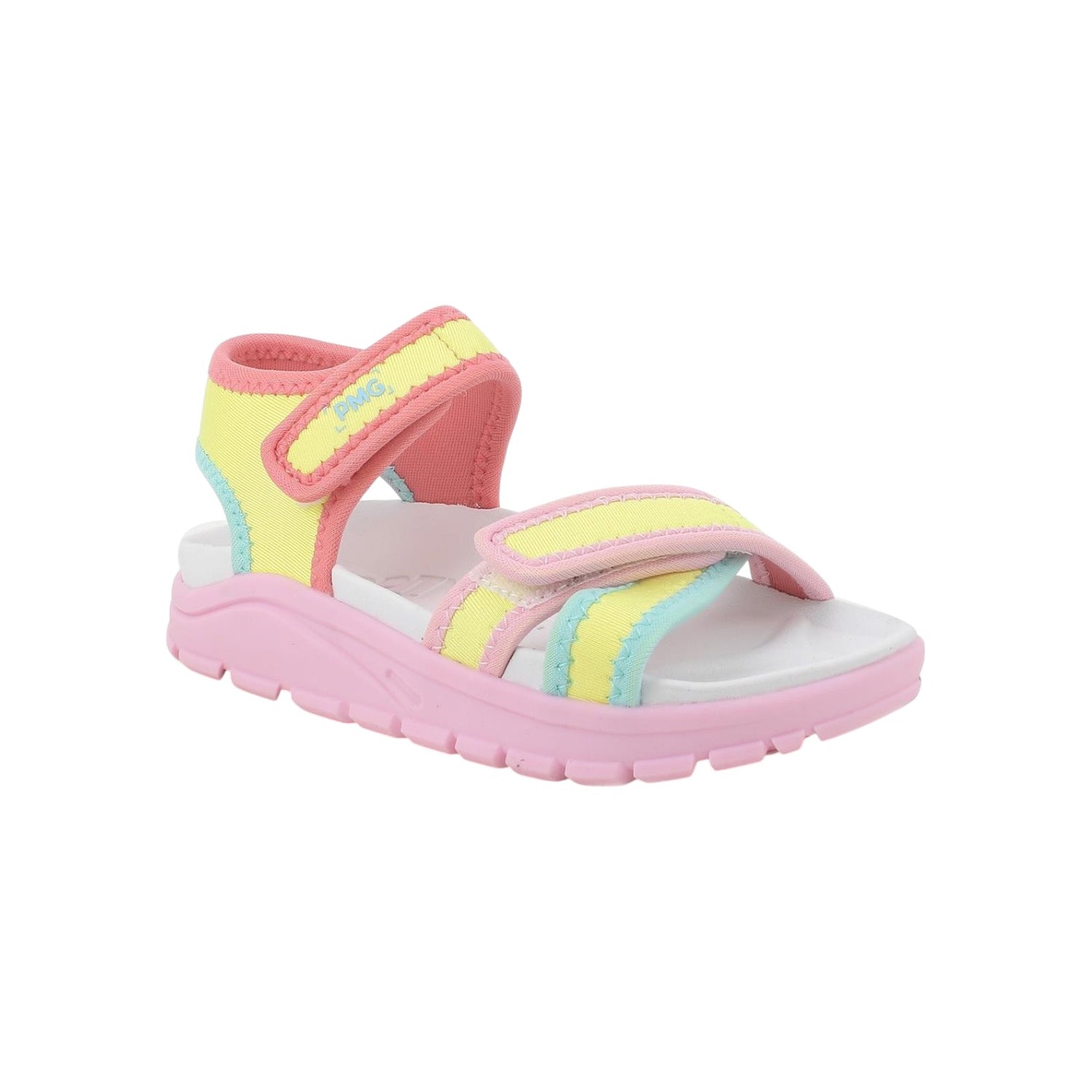 Primigi Sandalo Giallo con Dettagli Rosa da Bambina