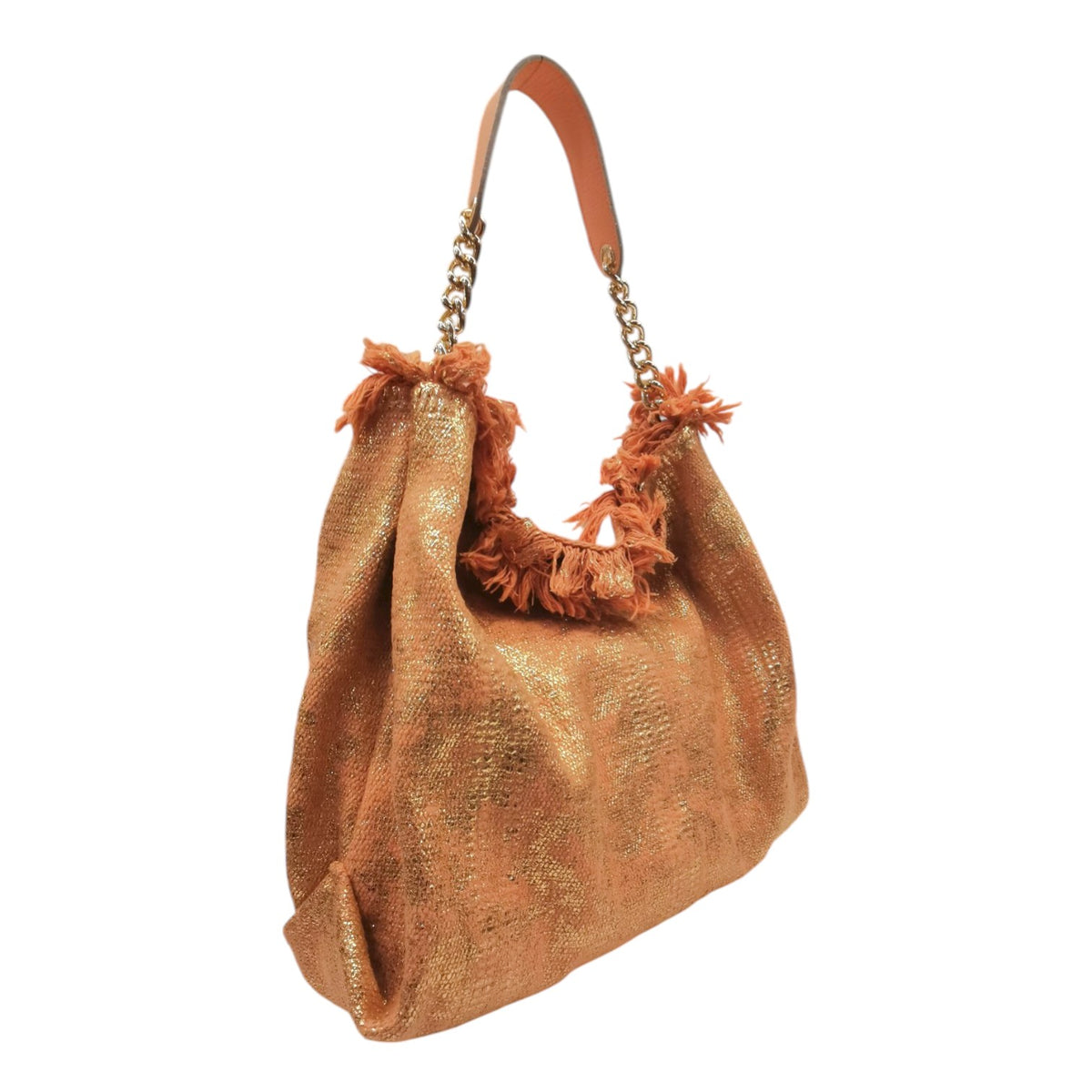 M Brc Sacca Albicocca in Tessuto Linea Bikini con Pochette da Donna