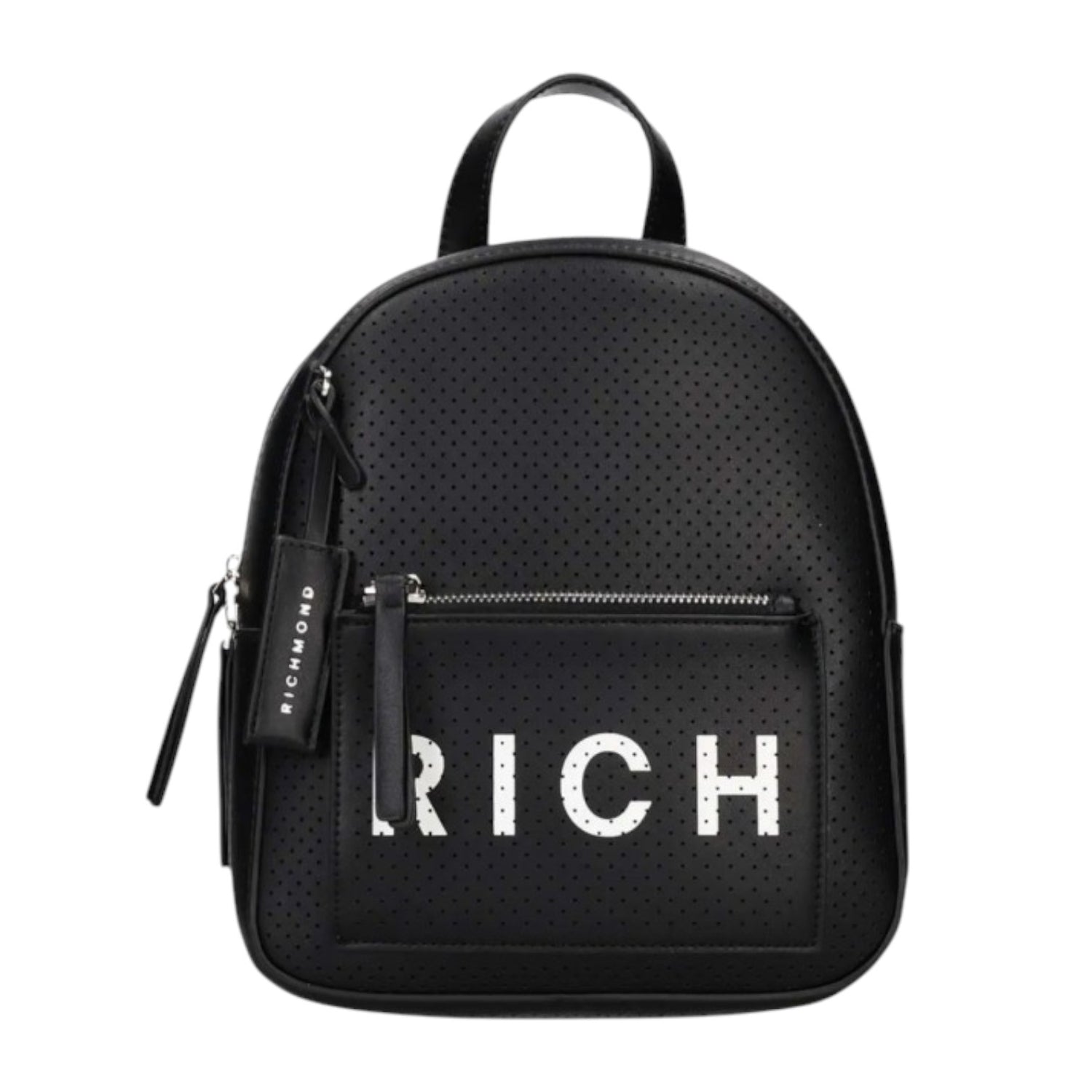 John Richmond Zaino Nero Bianco Traforato da Donna