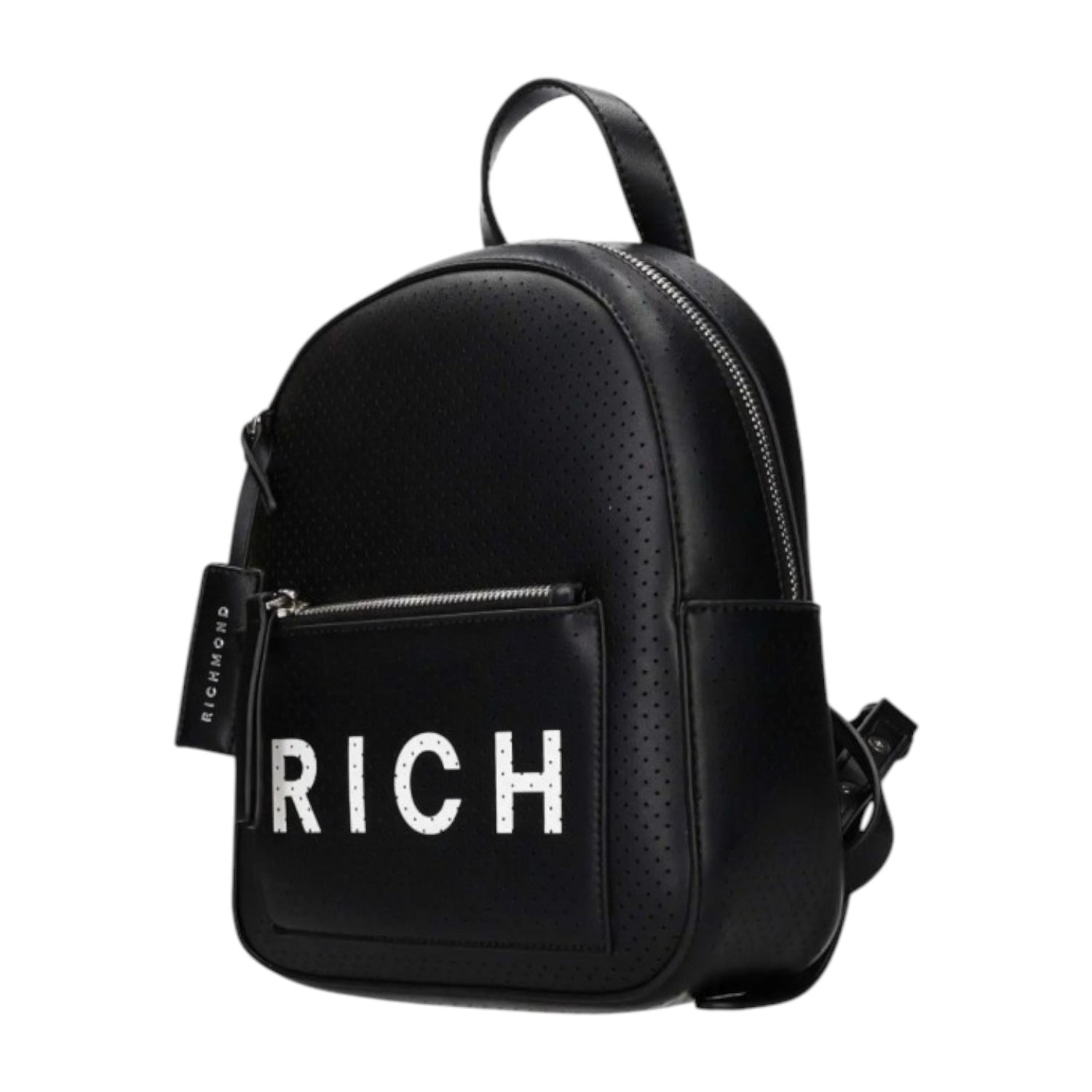 John Richmond Zaino Nero Bianco Traforato da Donna