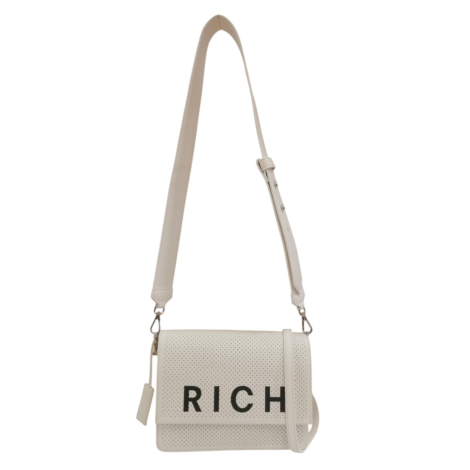 John Richmond Tracollina Bianca Nera Logata da Donna