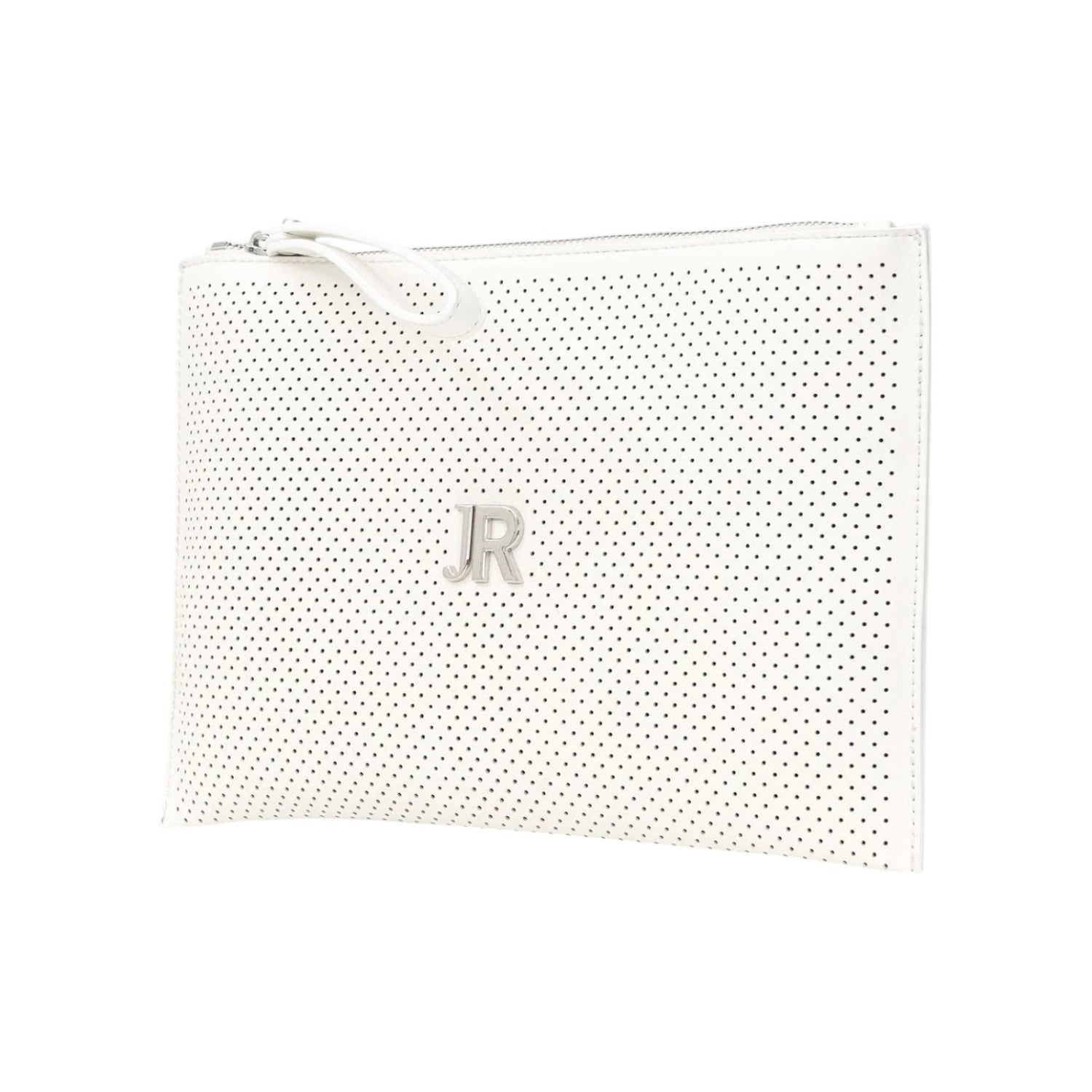 John Richmond Pochette Bianca Traforata da Donna