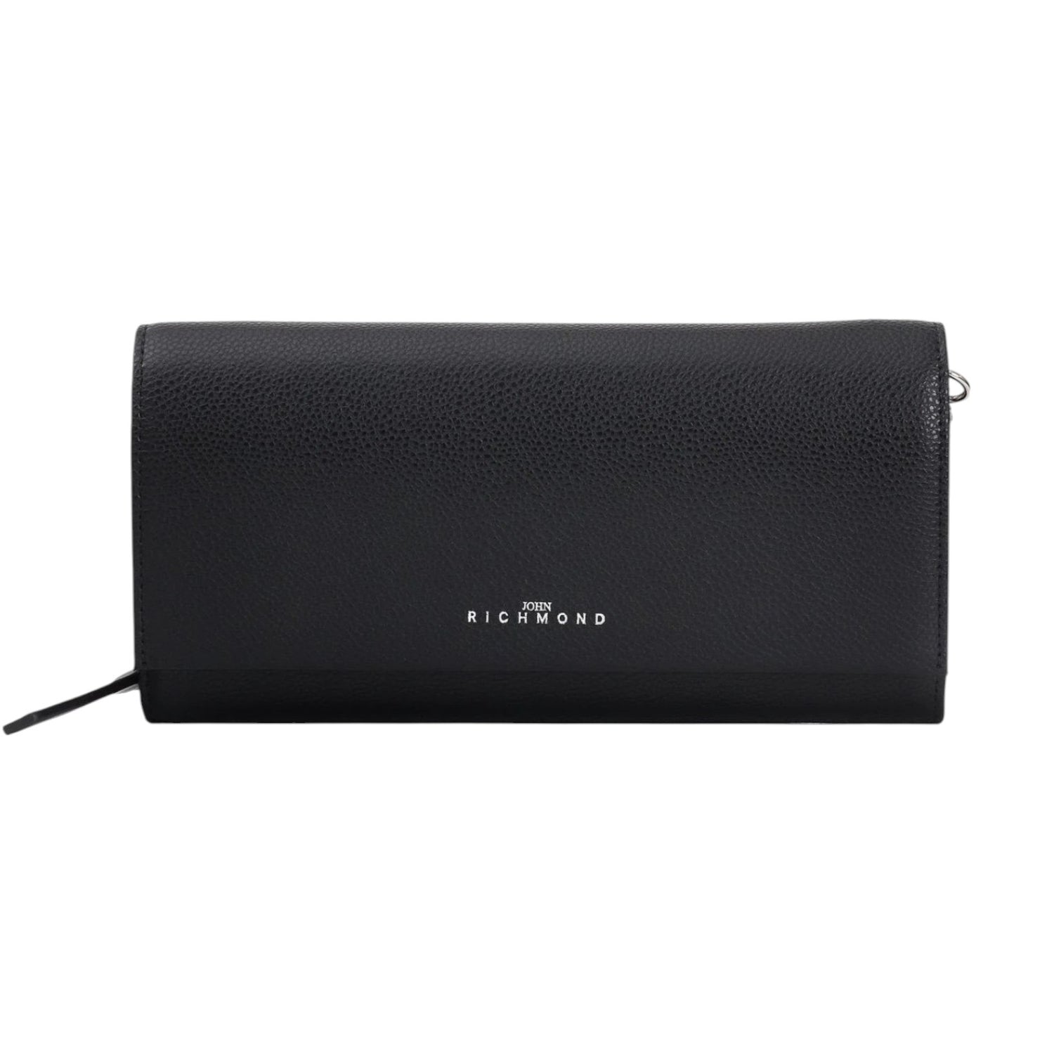 John Richmond Portafoglio Nero con Tracolla a Catena da Donna