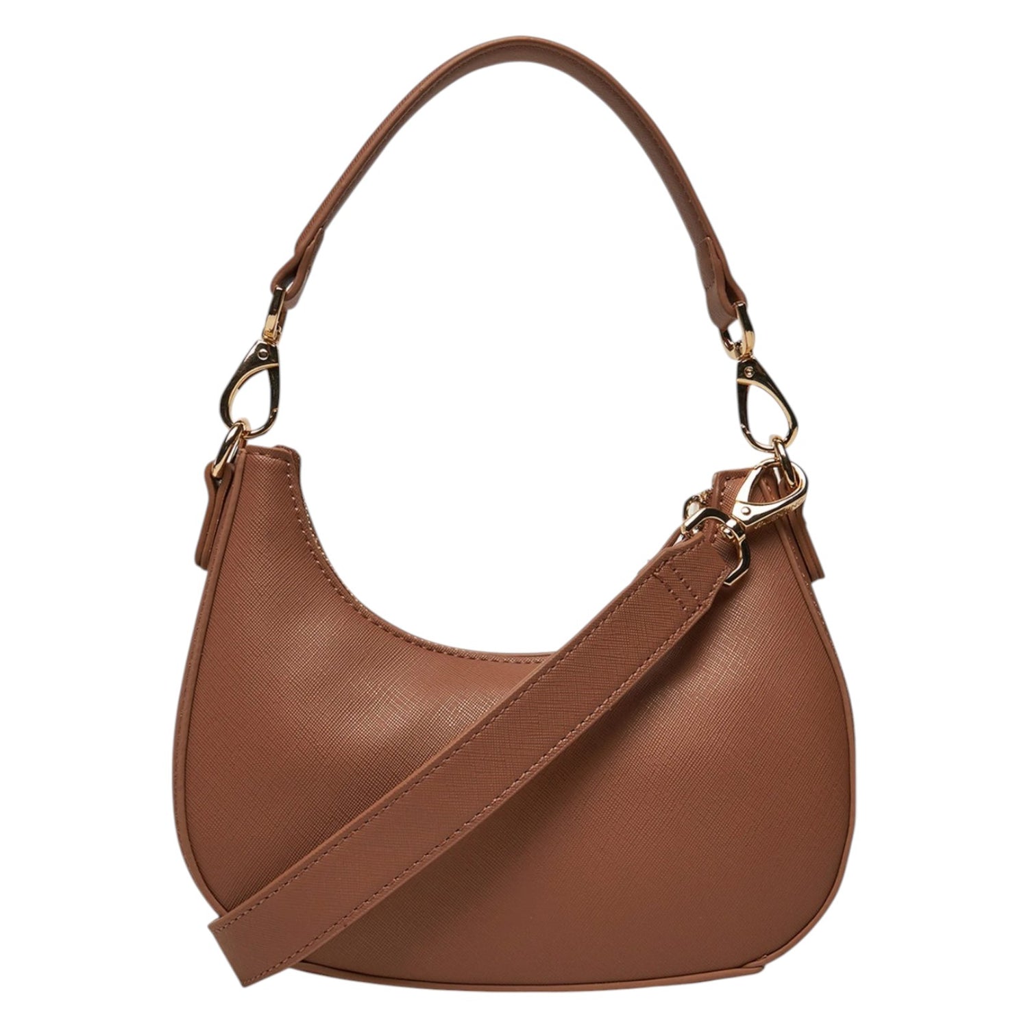 Mario Valentino Mezzaluna Cuoio con Doppia Tracolla da Donna