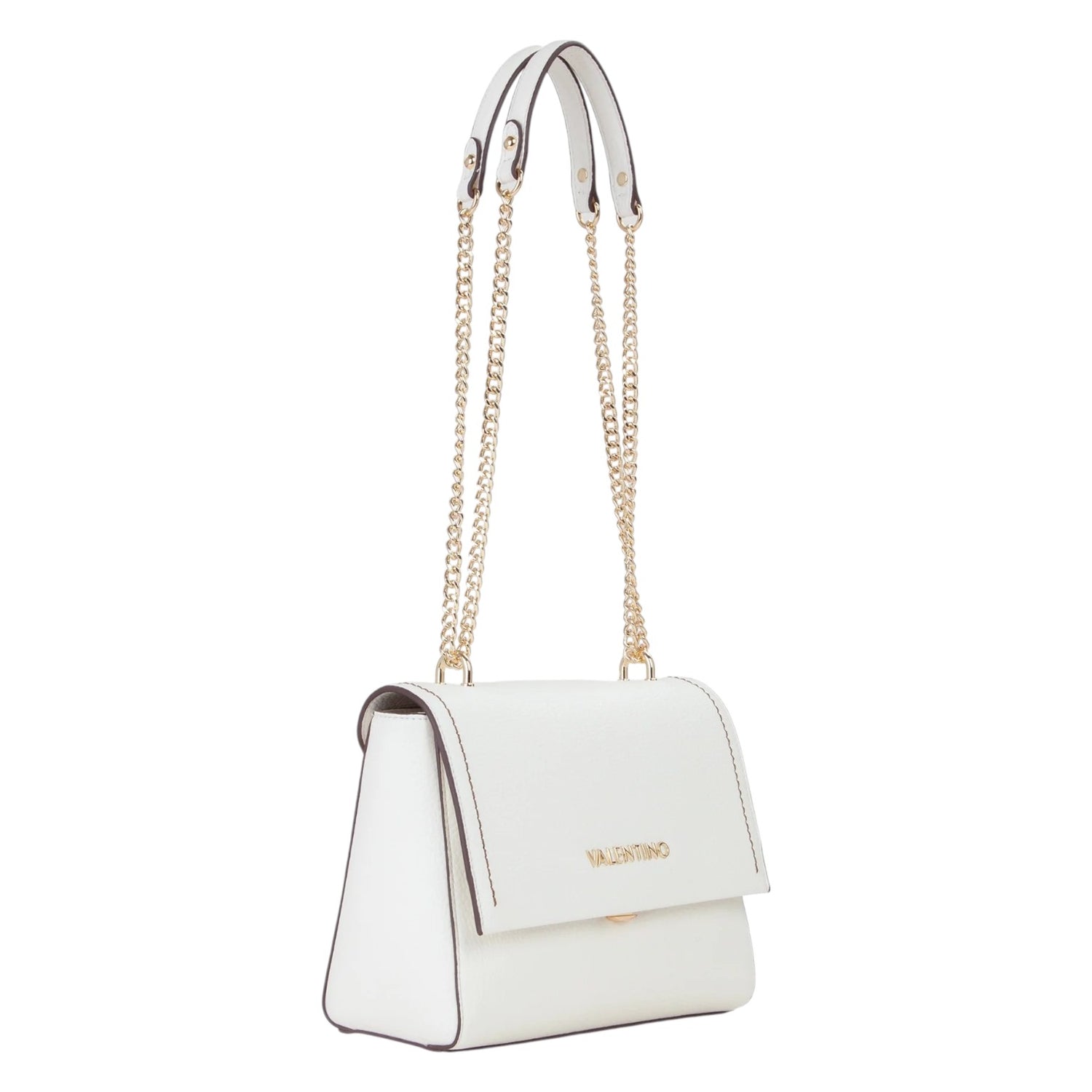 Mario Valentino Borsa a Tracolla Donna Linea Samantha in colore Bianco con Catena