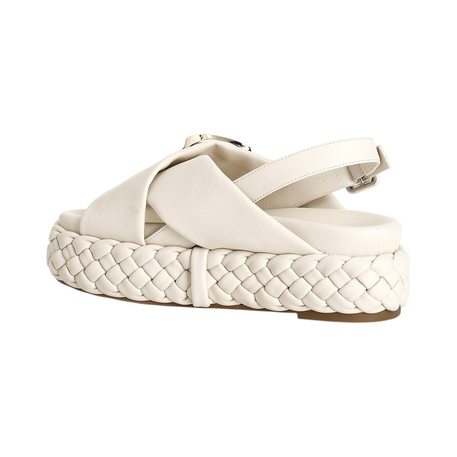 Cafènoir Sandalo Platform Burro Incrociato da Donna