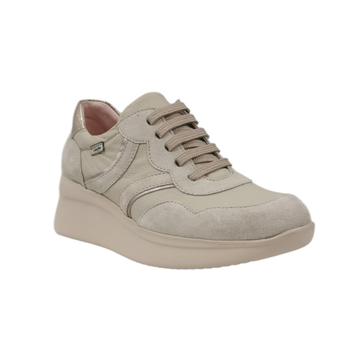Callaghan Sneakers Avorio in Pelle con Zeppa da Donna