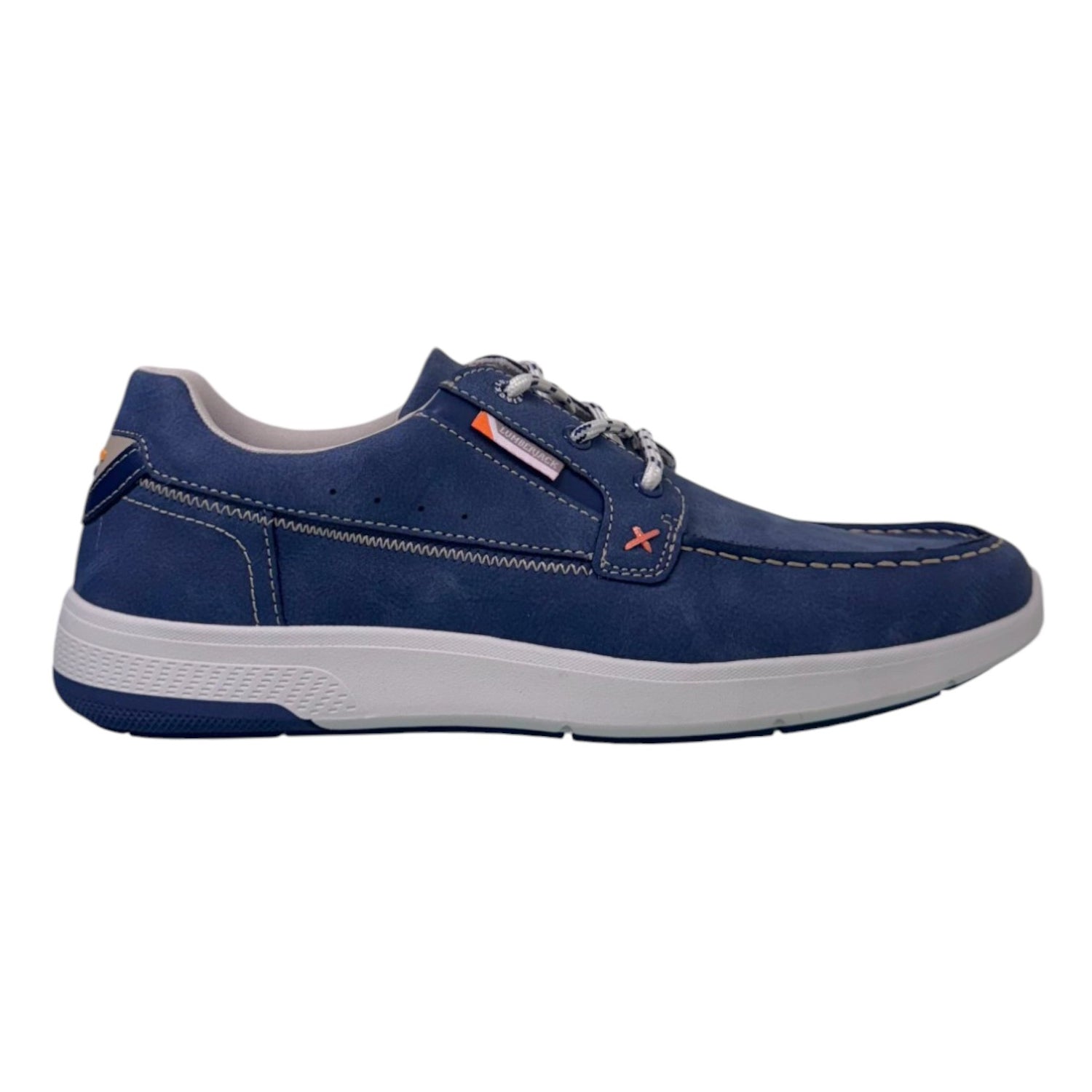 Lumberjack Allacciato Stile Barca Uomo in Nabuck Blu