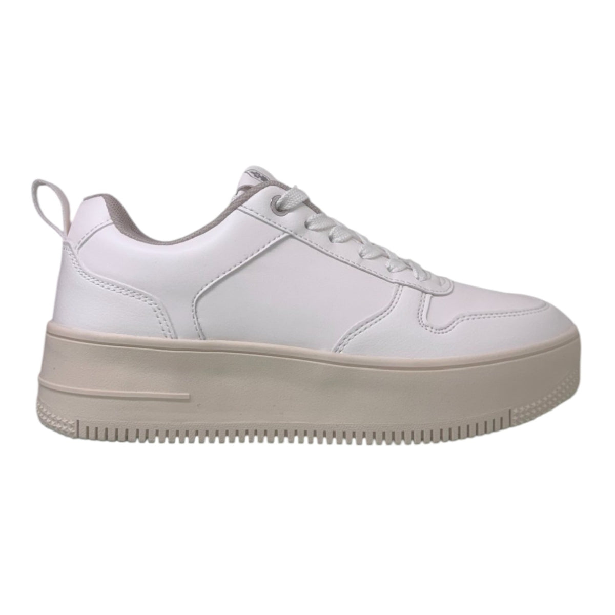 Lumberjack Sneakers Platform Donna in Ecopelle Bianco Sporco