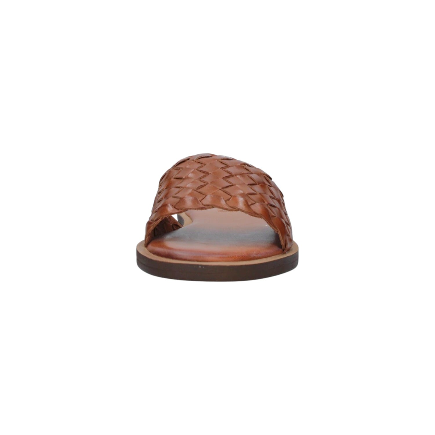 Vueva Ciabattina Bassa Marrone Intrecciata da Donna