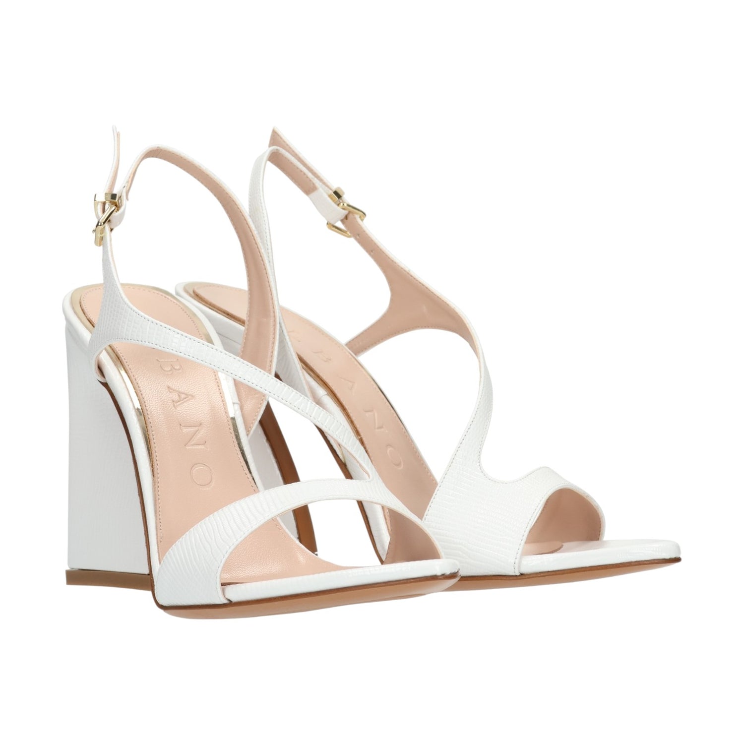 Albano Sandalo Bianco Effetto Cocco t.11 da Donna