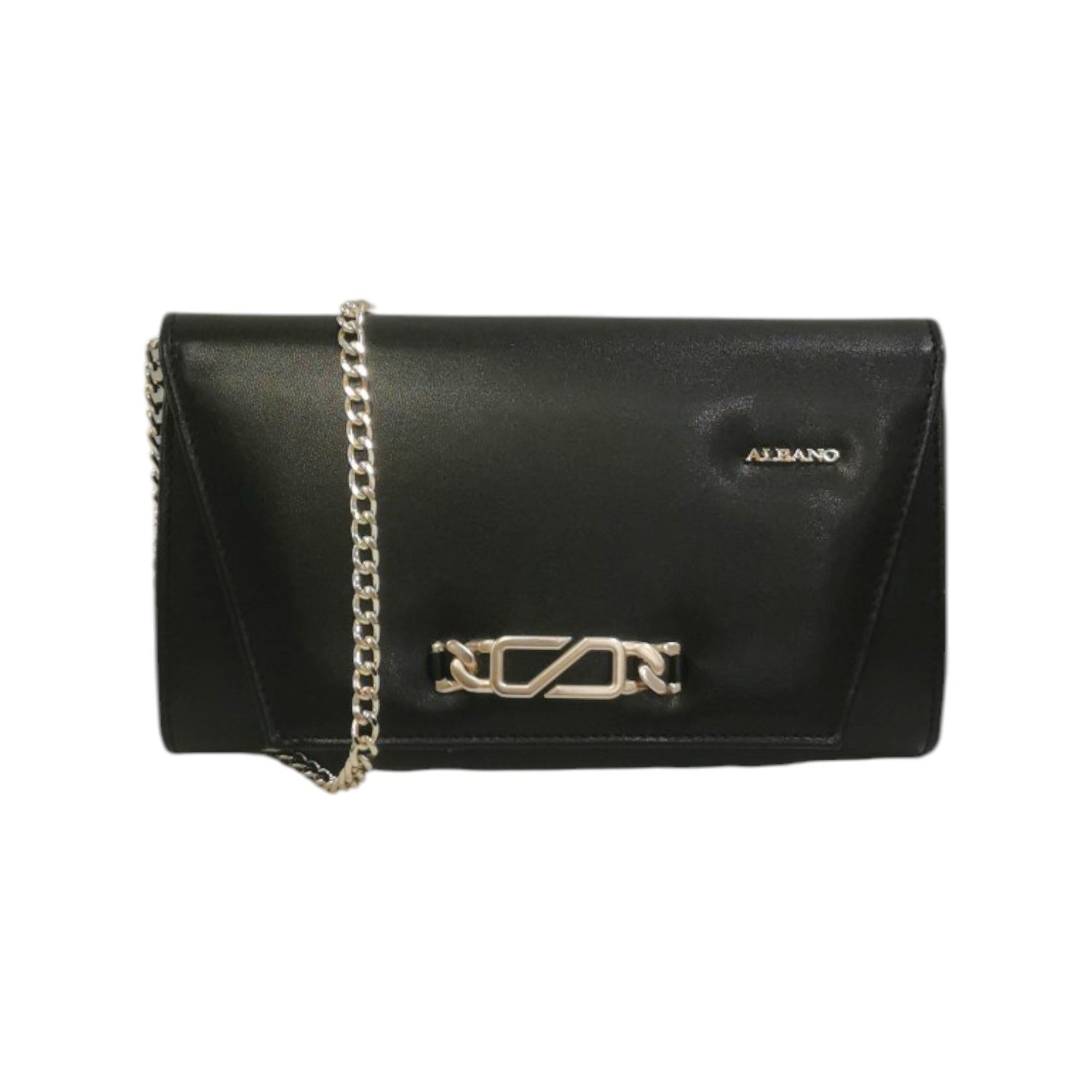 Albano Pochette Nera con Catenella da Donna