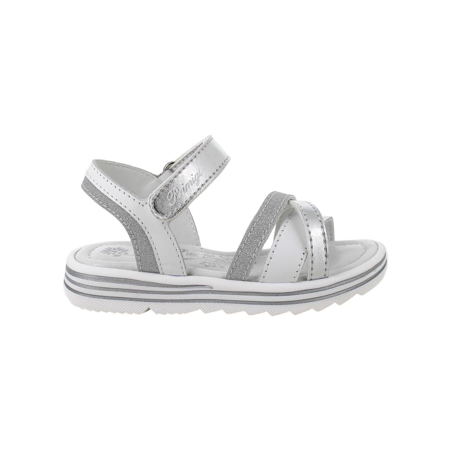 Primigi Sandalo Bianco Argento con Strappo da Donna