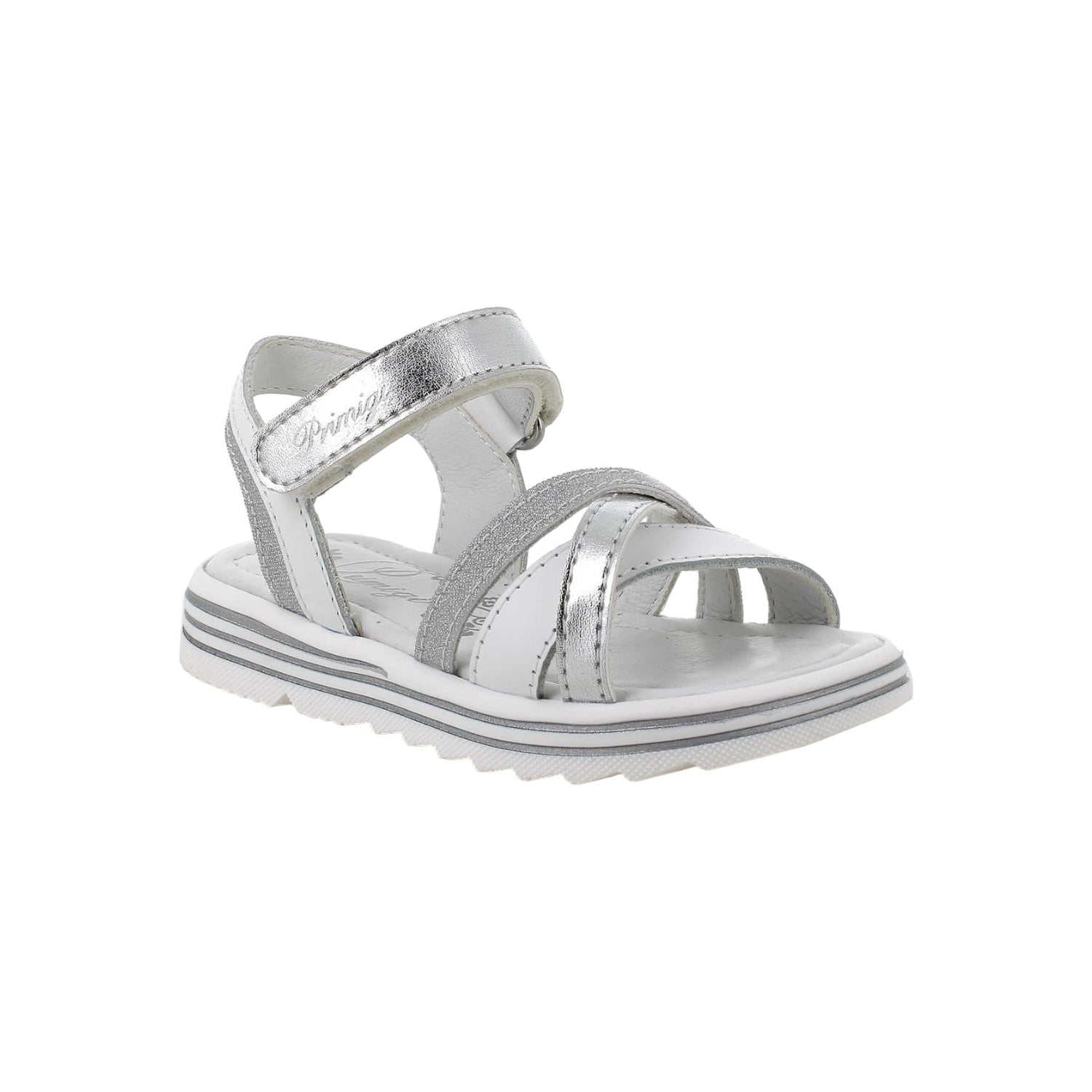Primigi Sandalo Bianco Argento con Strappo da Donna