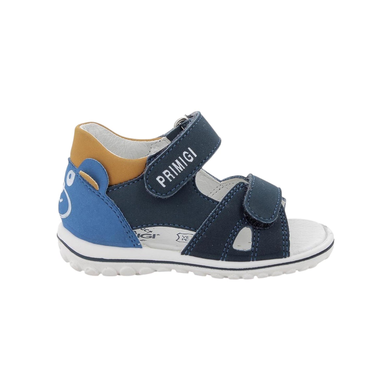 Primigi Sandalo Blu con Doppio Strappo con Orsetto da Bambino