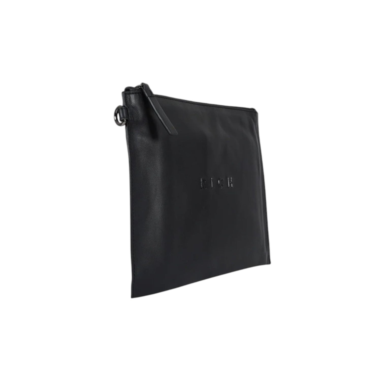 John Richmond Pochette Nera con Polsino da Uomo