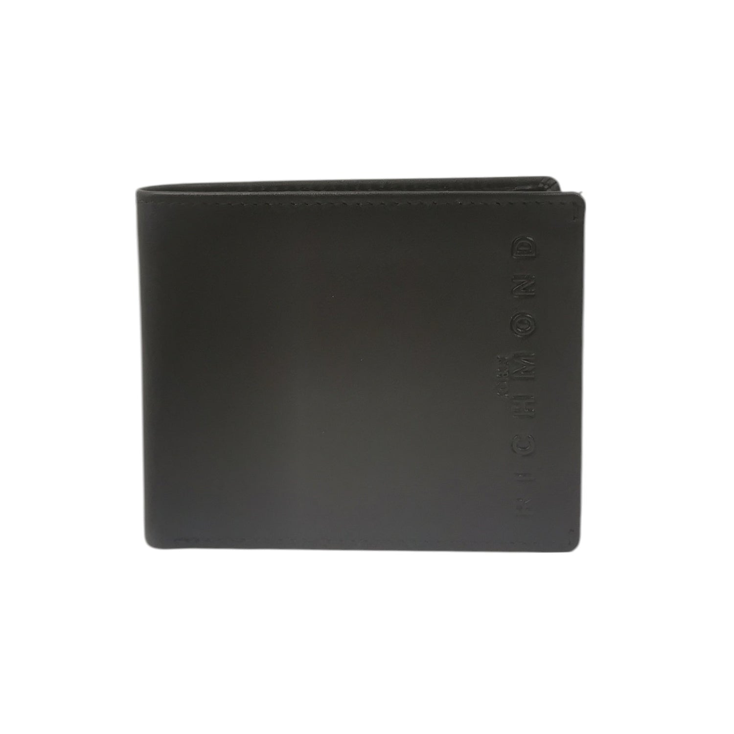John Richmond Portafoglio Nero con Logo Impresso da Uomo