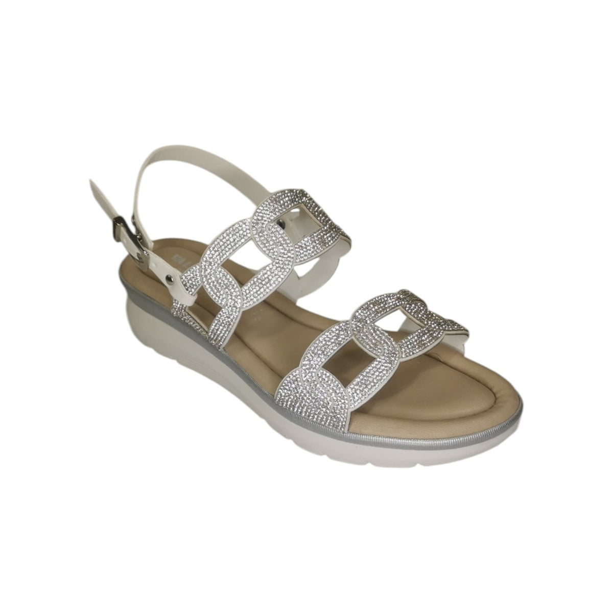 Valleverde Sandalo Argento con Strass da Donna