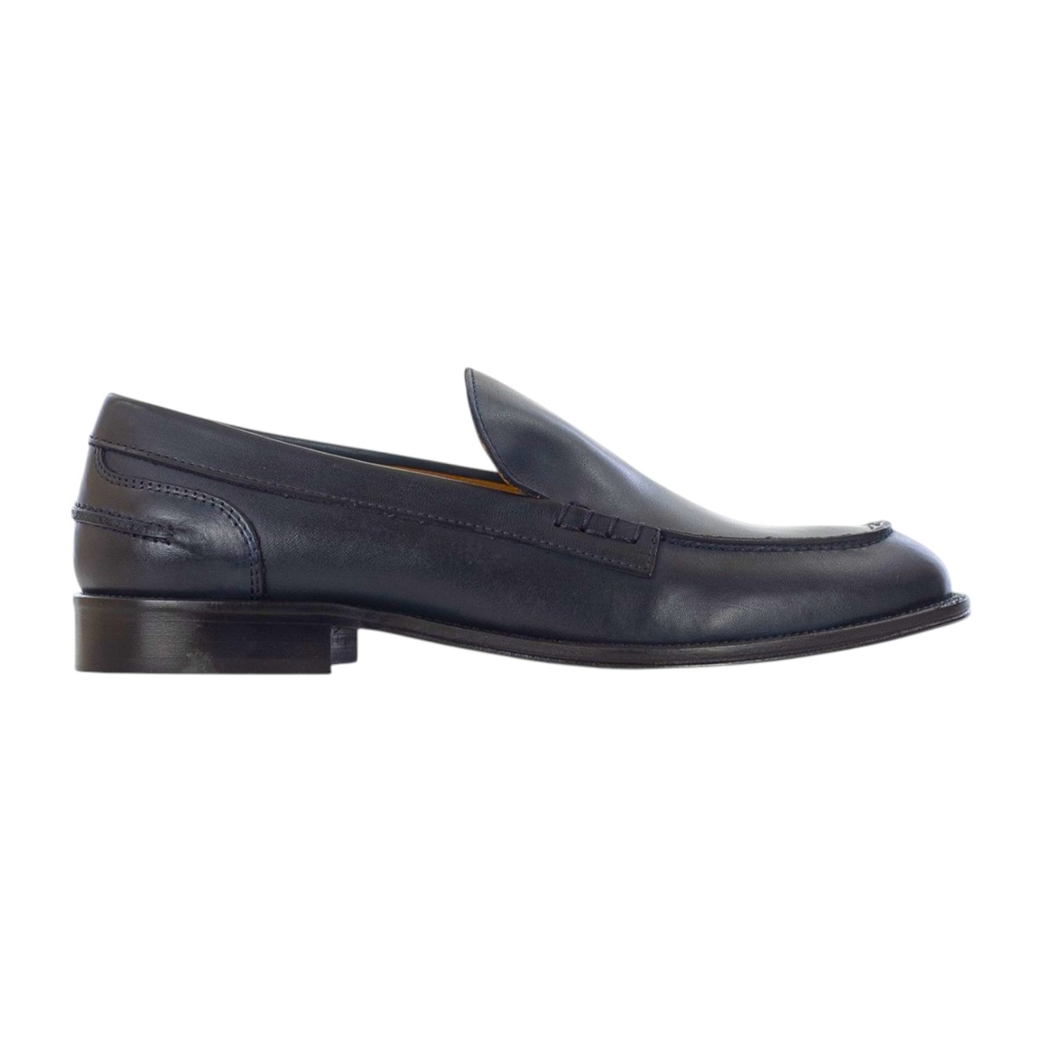 Rogal's Orleans Mocassino Uomo in Pelle Abrasivata Blu